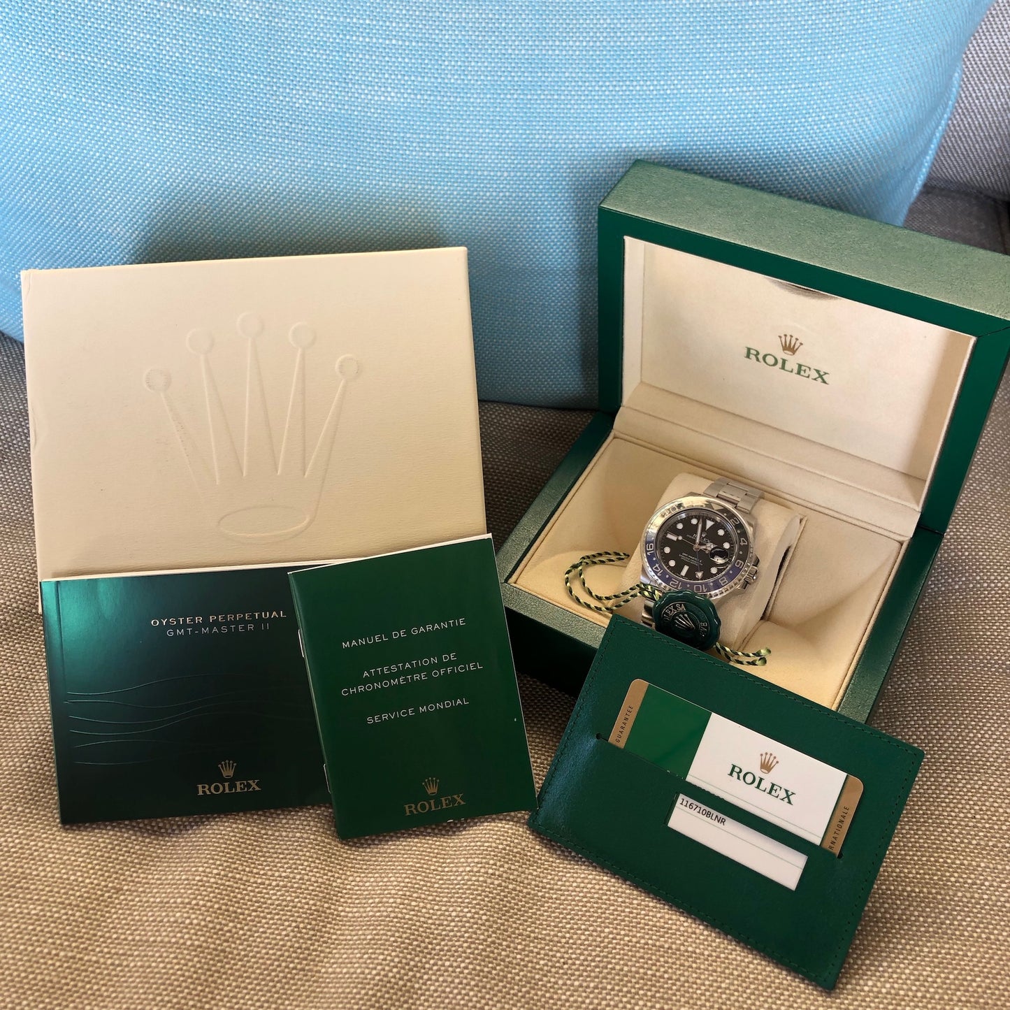 Rolex GMT Master II 116710 BLNR Batman Ceramic Steel Automatic Wristwatch Box Papers - Hashtag Watch Company