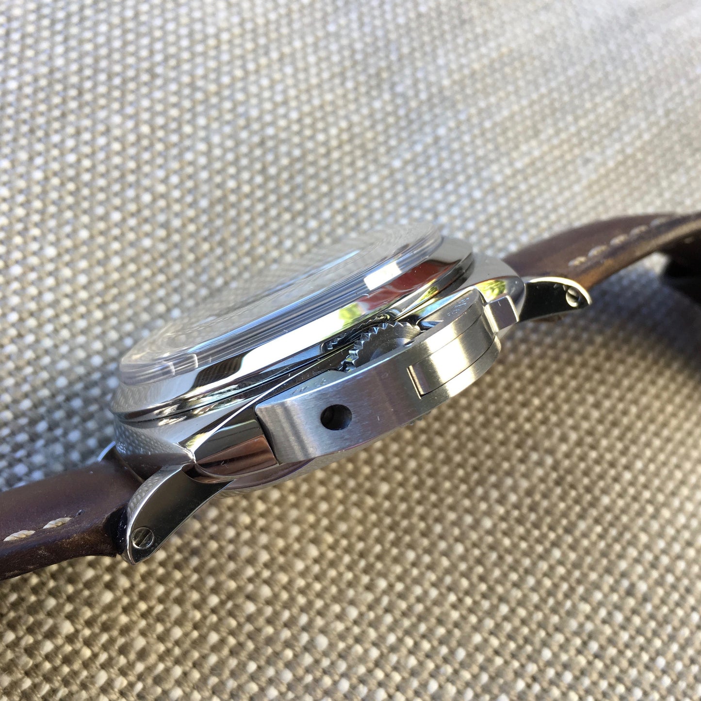 Panerai Luminor 1950 PAM 423 47mm 3 Days Power Reserve Brown Leather Wristwatch - Hashtag Watch Company