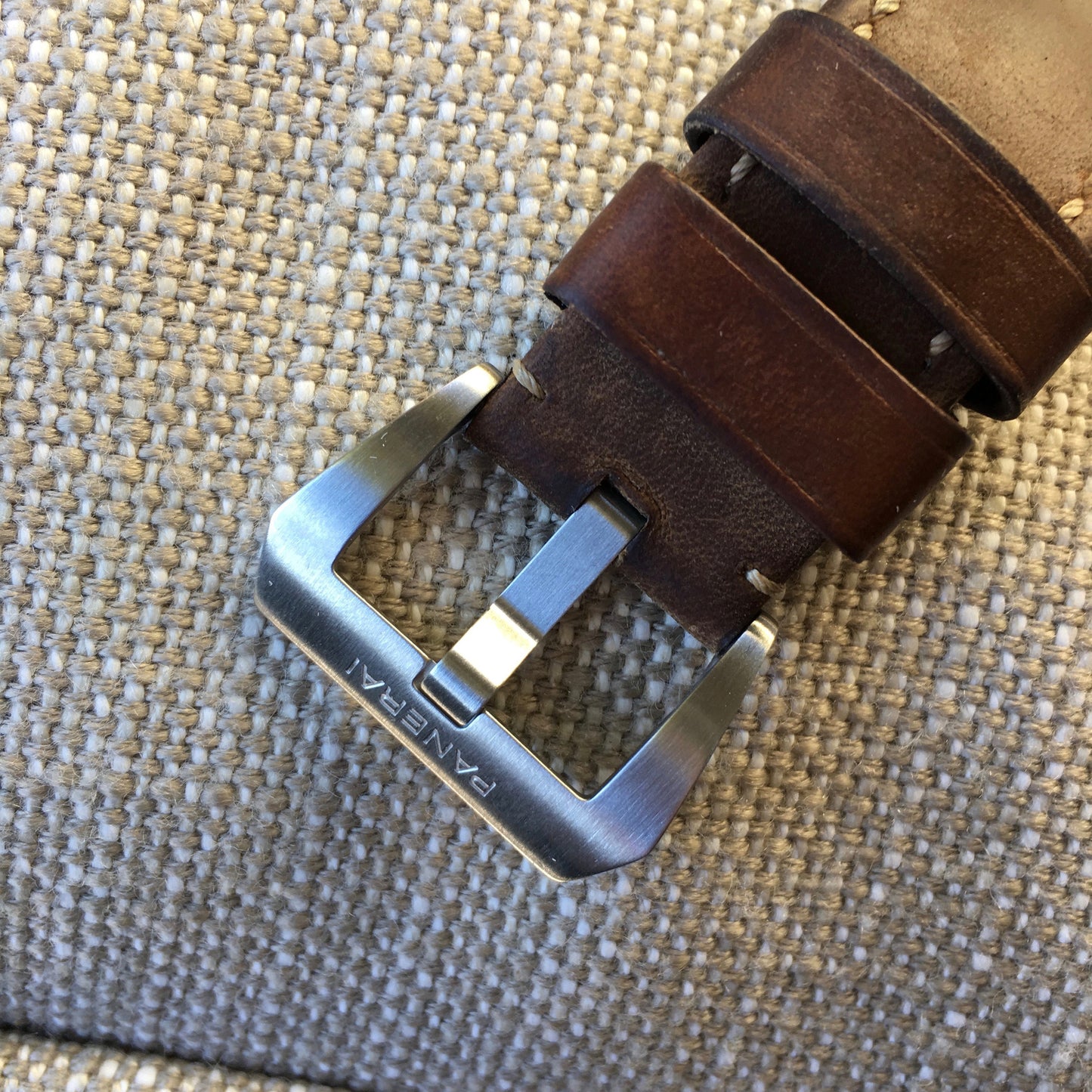 Panerai Luminor 1950 PAM 423 47mm 3 Days Power Reserve Brown Leather Wristwatch - Hashtag Watch Company