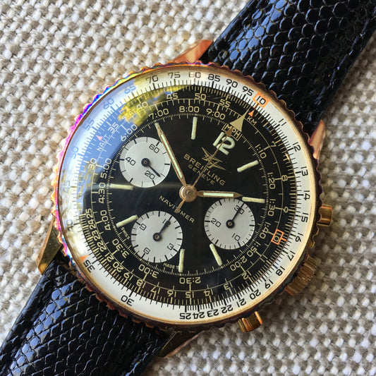Vintage Breitling Navitimer 806 Gold Filled "New Old Stock" Venus 178 Wristwatch - Hashtag Watch Company
