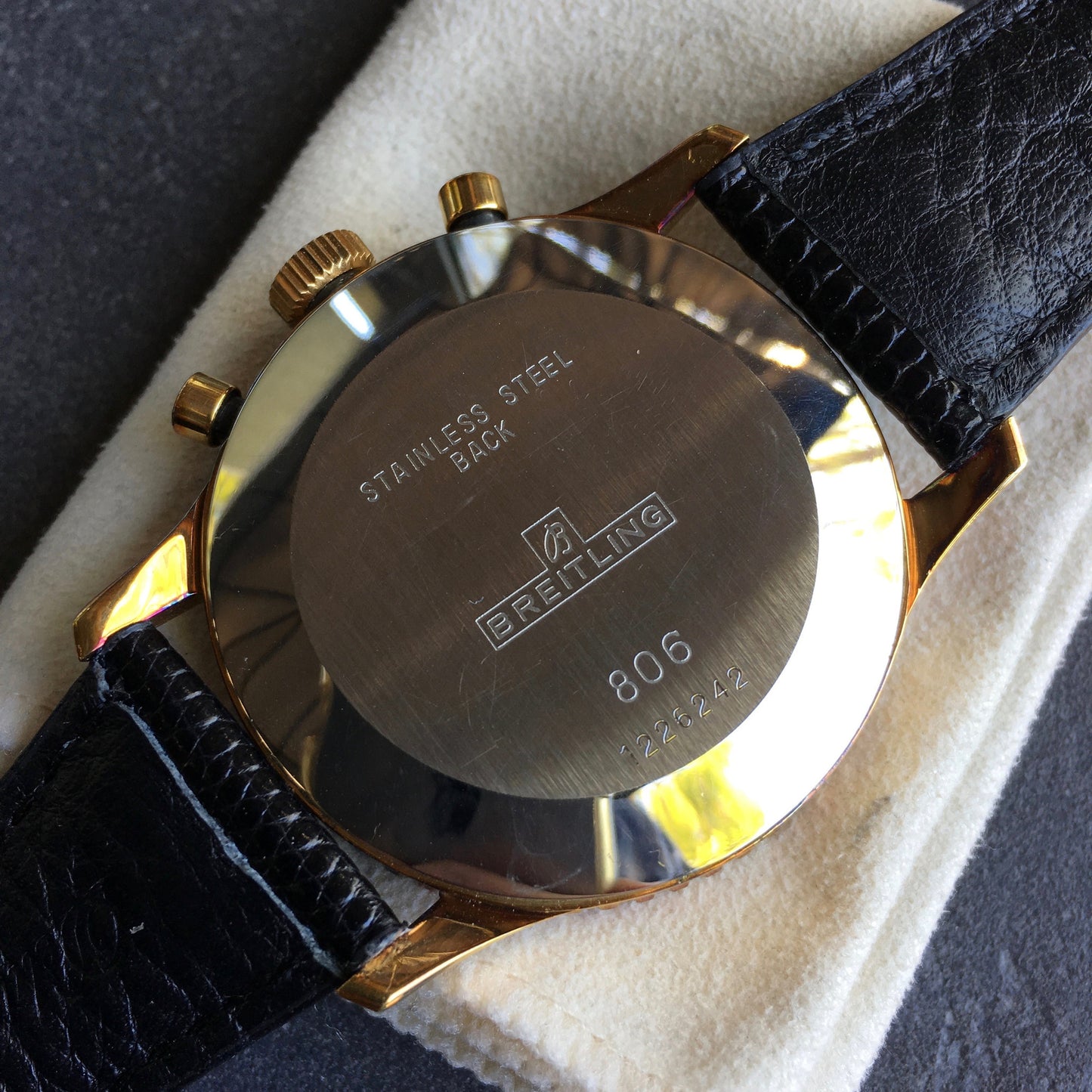 Vintage Breitling Navitimer 806 Gold Filled "New Old Stock" Venus 178 Wristwatch - Hashtag Watch Company
