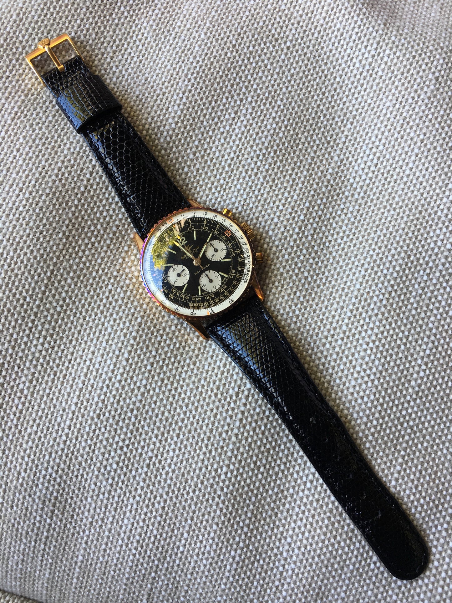 Vintage Breitling Navitimer 806 Gold Filled "New Old Stock" Venus 178 Wristwatch - Hashtag Watch Company