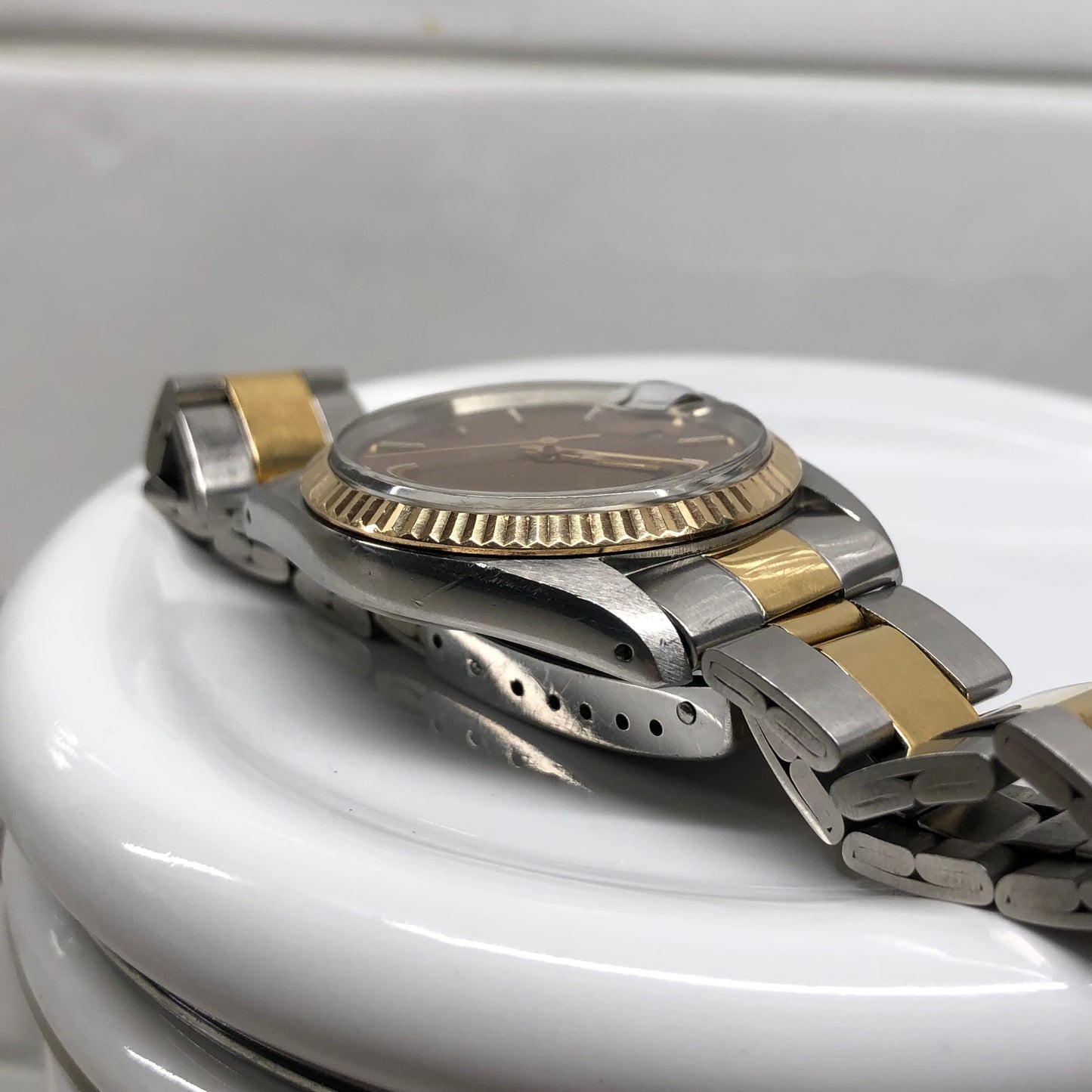1982 Tudor Prince Oysterdate 75203 Brown Dial Two Tone Fluted Bezel Automatic Wristwatch - Hashtag Watch Company