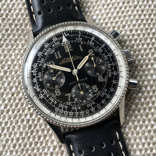 Vintage Breitling Navitimer 806 Steel Venus 178 Chronograph 1958 AOPA Wristwatch - Hashtag Watch Company