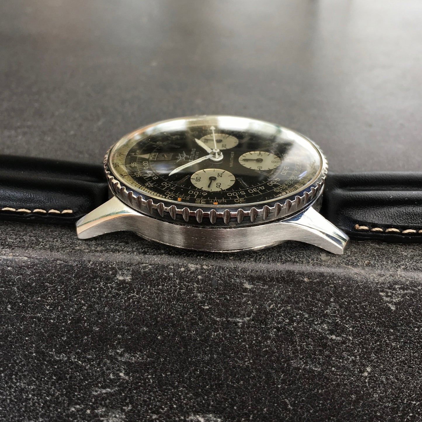 Vintage Breitling Navitimer 806 Steel Chronograph Venus 178 1968 Wristwatch - Hashtag Watch Company