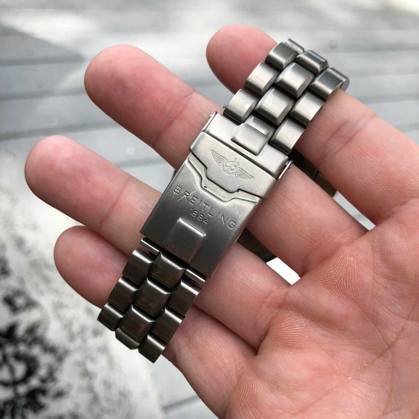 Breitling Emergency E56321 Titanium Aeronautical 43mm Wristwatch Box & Papers - Hashtag Watch Company