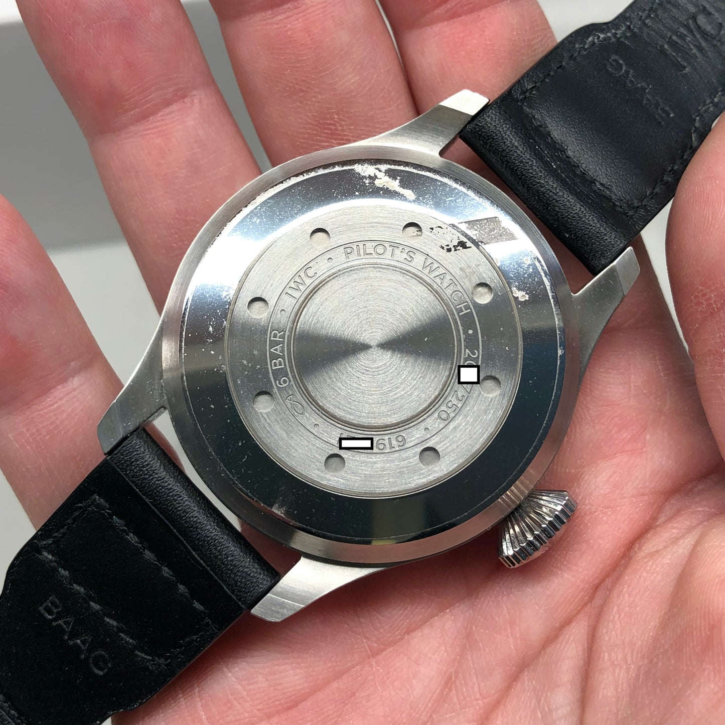 2019 IWC Big Pilot IW501012 “Right-Hander” Limited Edition Steel Chronograph Wristwatch with Box and Papers - Hashtag Watch Company
