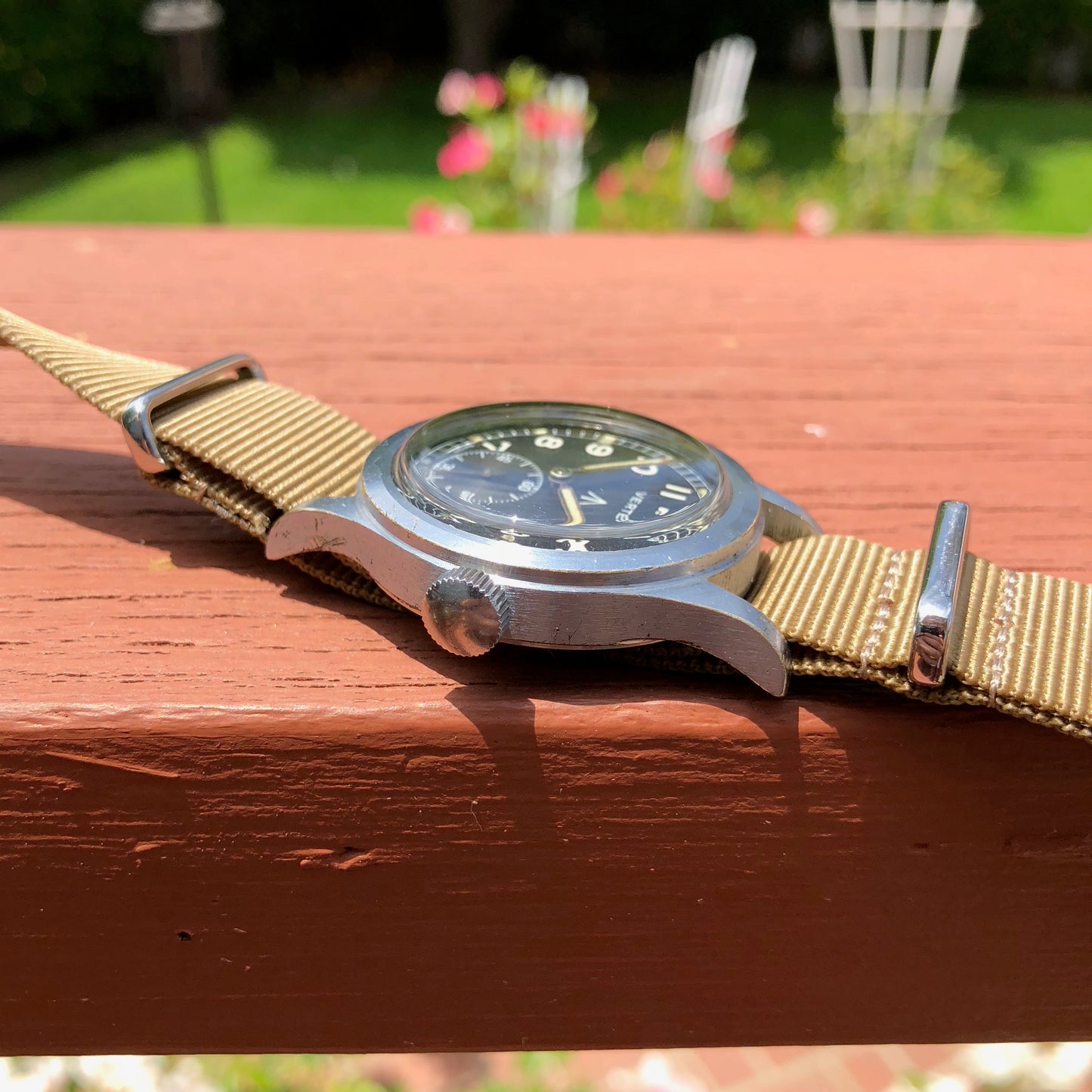 Vintage Vertex WWW Military Dirty Dozen British Military WWII Black Wristwatch - Hashtag Watch Company