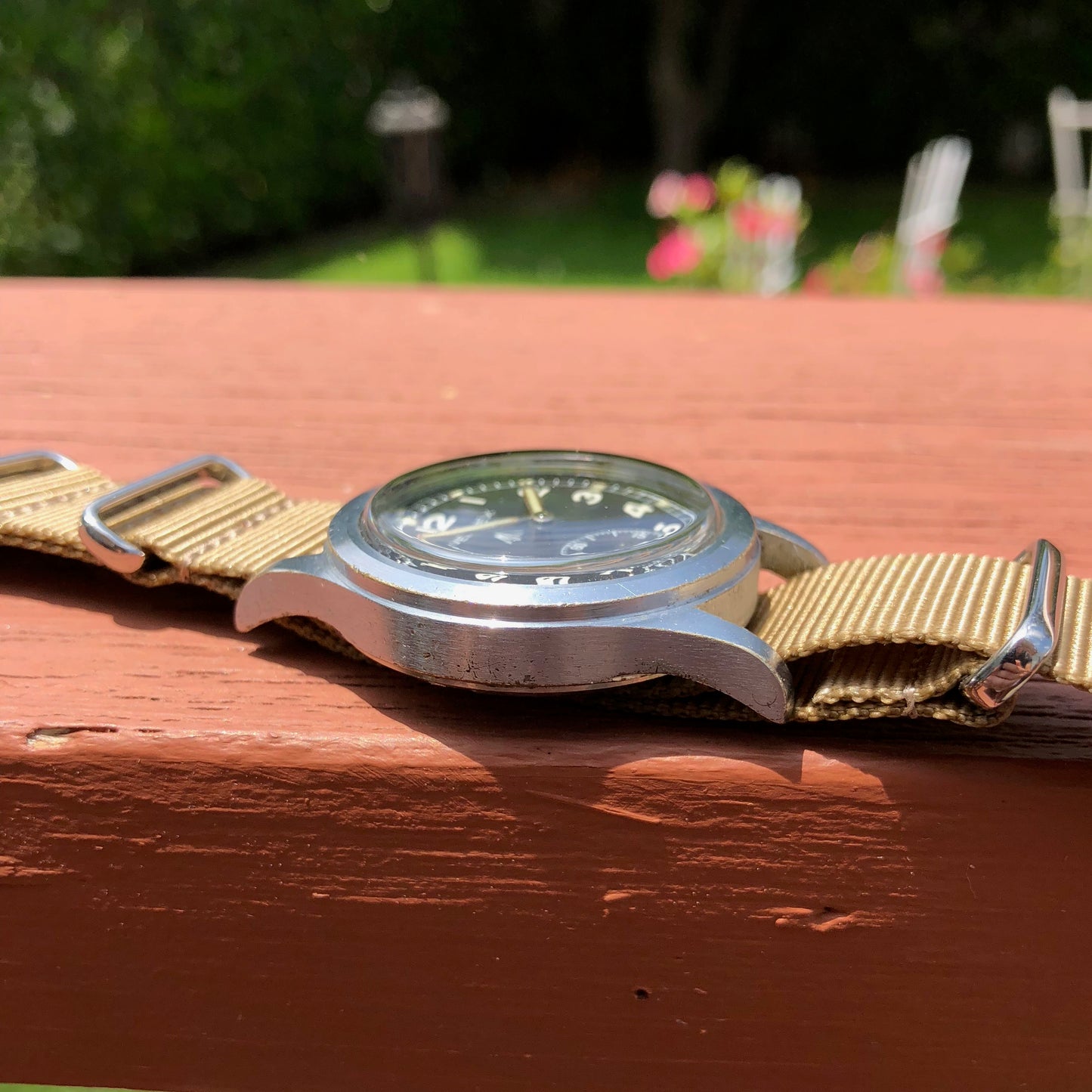Vintage Vertex WWW Military Dirty Dozen British Military WWII Black Wristwatch - Hashtag Watch Company
