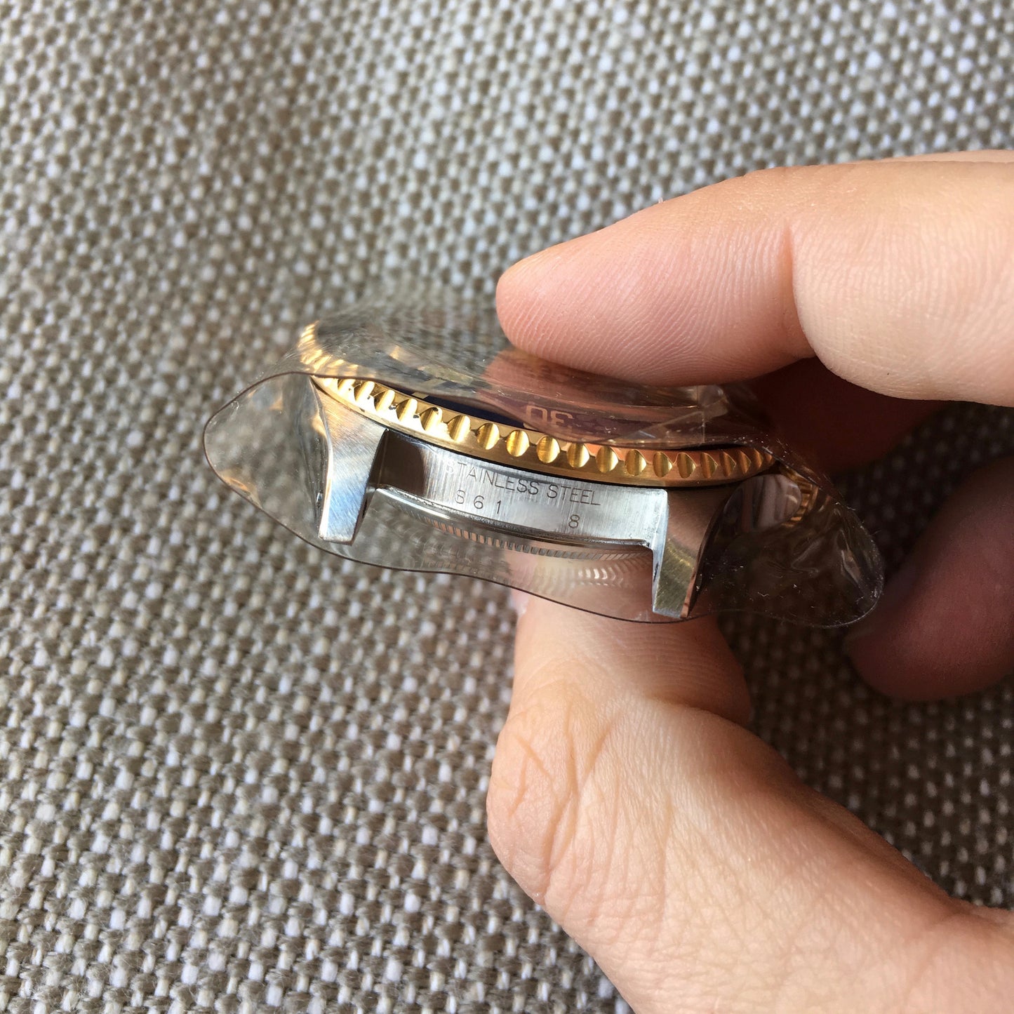 Rolex Submariner 16613 Two Tone Purple Color Change Steel 18K Gold "S" Serial 1993 Wristwatch - Hashtag Watch Company