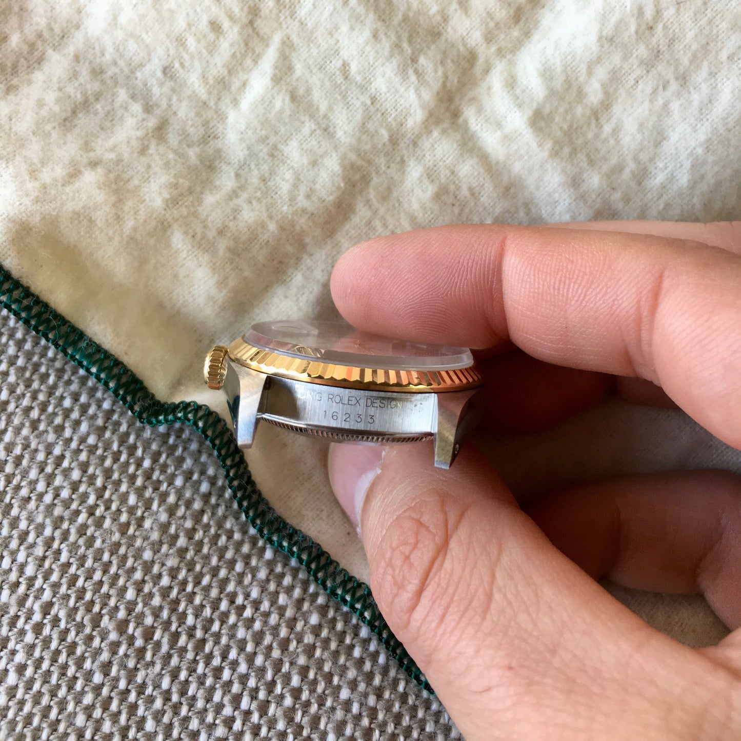 Rolex Datejust 16233 White Stick Two Tone Cal. 3135 "S" 1993 Serial Watch - Hashtag Watch Company