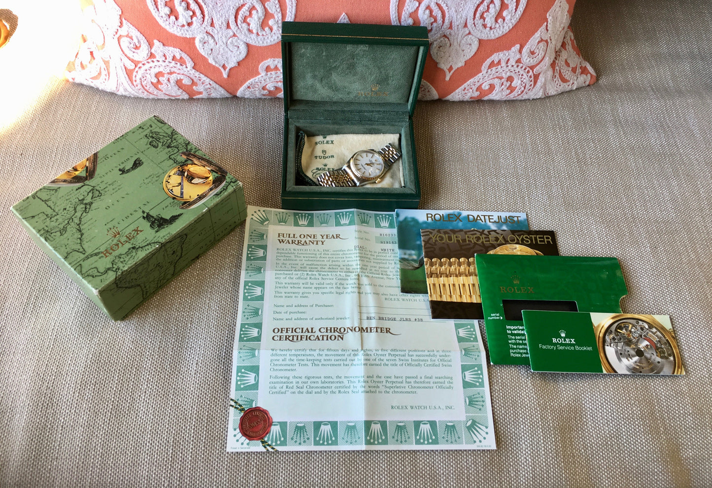 Rolex Datejust 16233 White Stick Two Tone Cal. 3135 "S" 1993 Serial Watch - Hashtag Watch Company