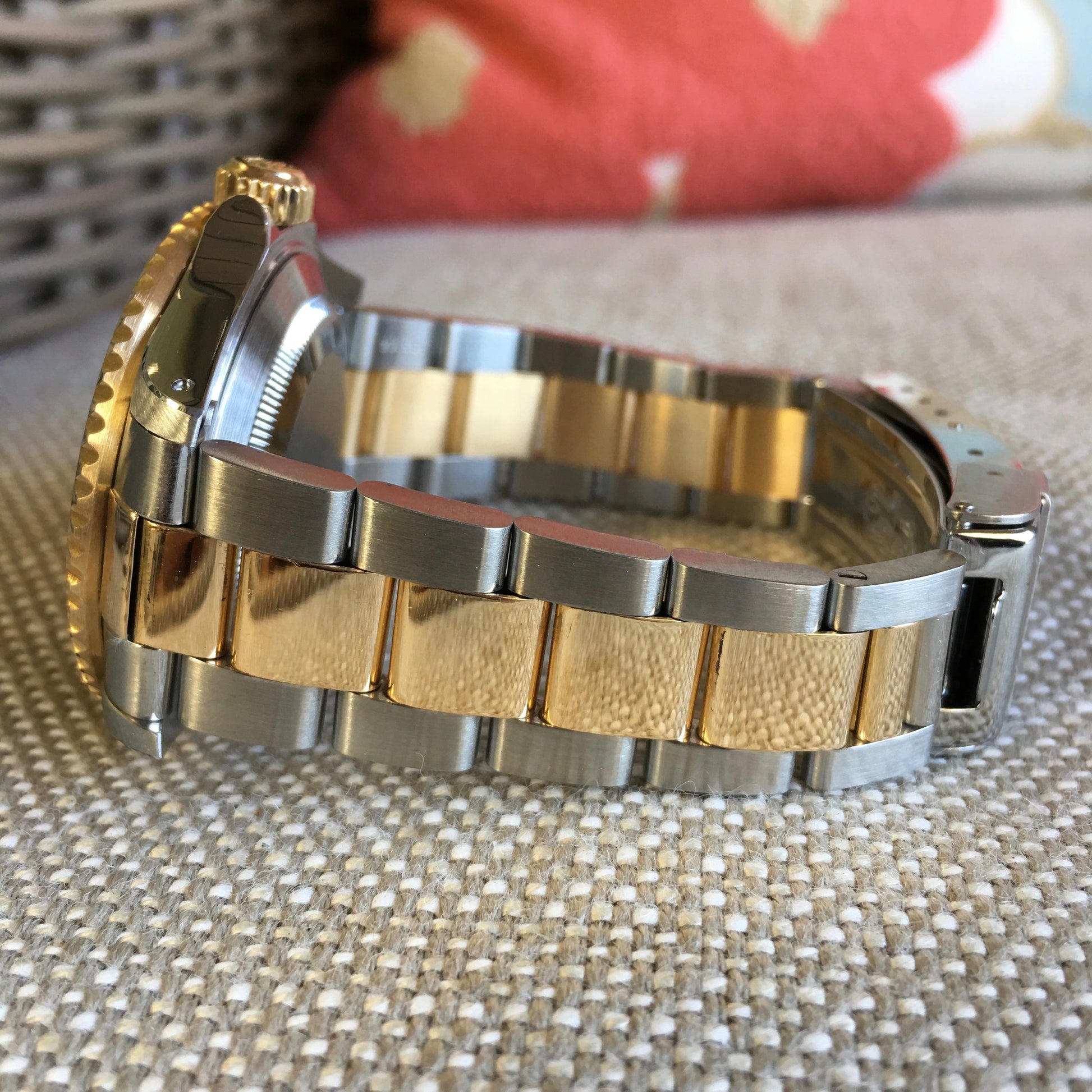 Rolex Submariner 16613 Two Tone Purple Color Change Steel 18K Gold "S" Serial 1993 Wristwatch - Hashtag Watch Company