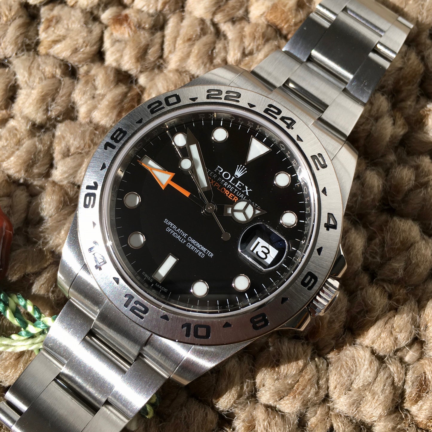 Rolex Explorer II 216570 Steel Black Random Serial Oyster Wristwatch 2014 Box Papers - Hashtag Watch Company