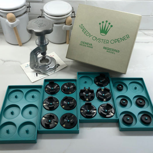 Vintage Rolex Speedy Oyster Opener 1008 Geneva Made Complete Tool Set - Hashtag Watch Company