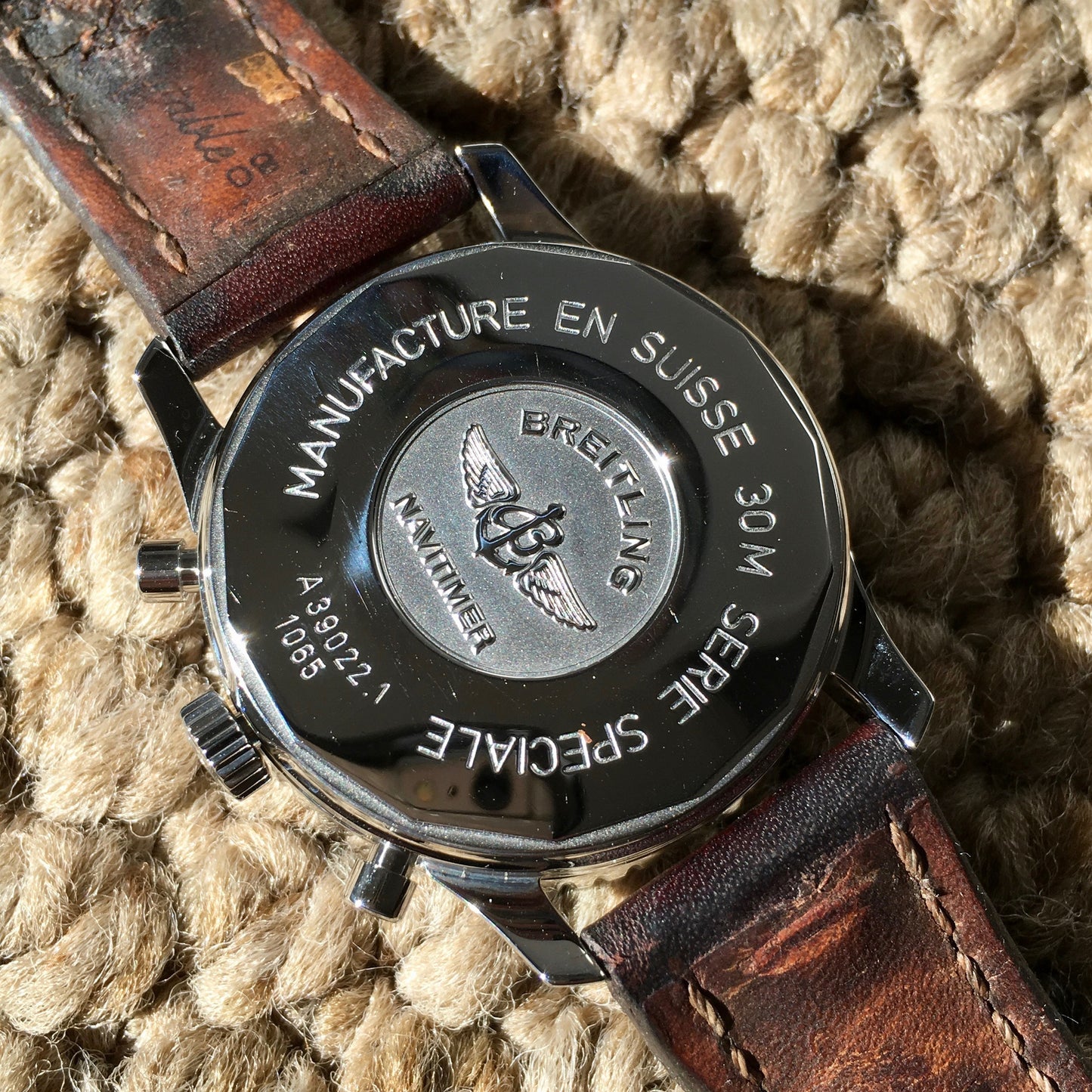 Breitling Navitimer TwinSixty 2 A39022.1 Stainless Steel Black Dial Automatic Wristwatch - Hashtag Watch Company