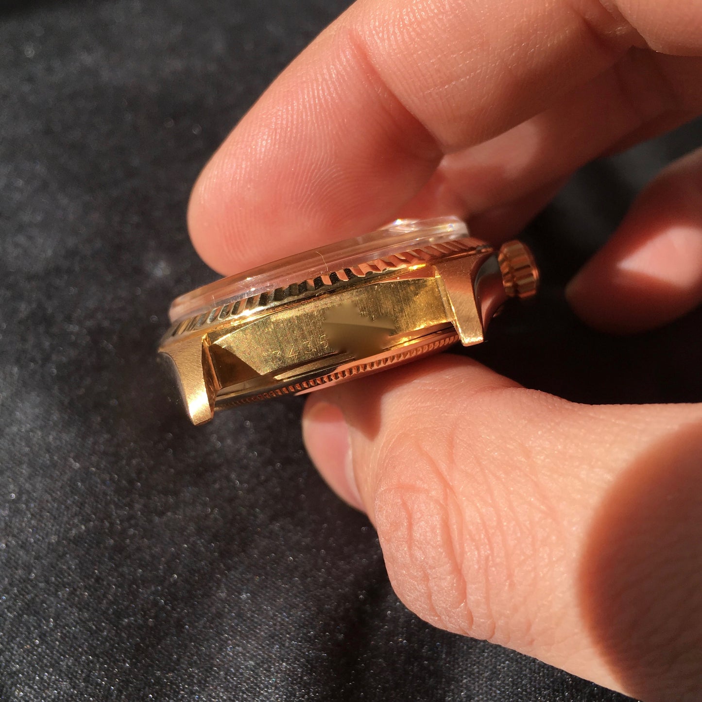 Vintage Rolex President 1803 Day Date 18K Yellow Gold Linen 1972 Wristwatch - Hashtag Watch Company