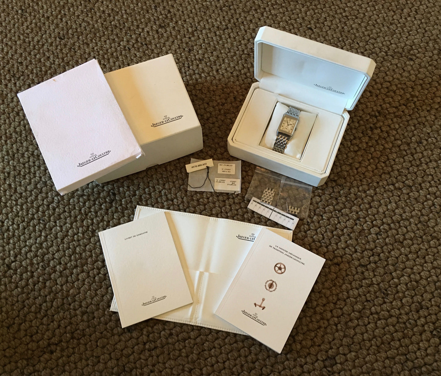 Jaeger LeCoultre Reverso Grande Taille 270.8.62 Steel Manual Wind Wristwatch - Hashtag Watch Company