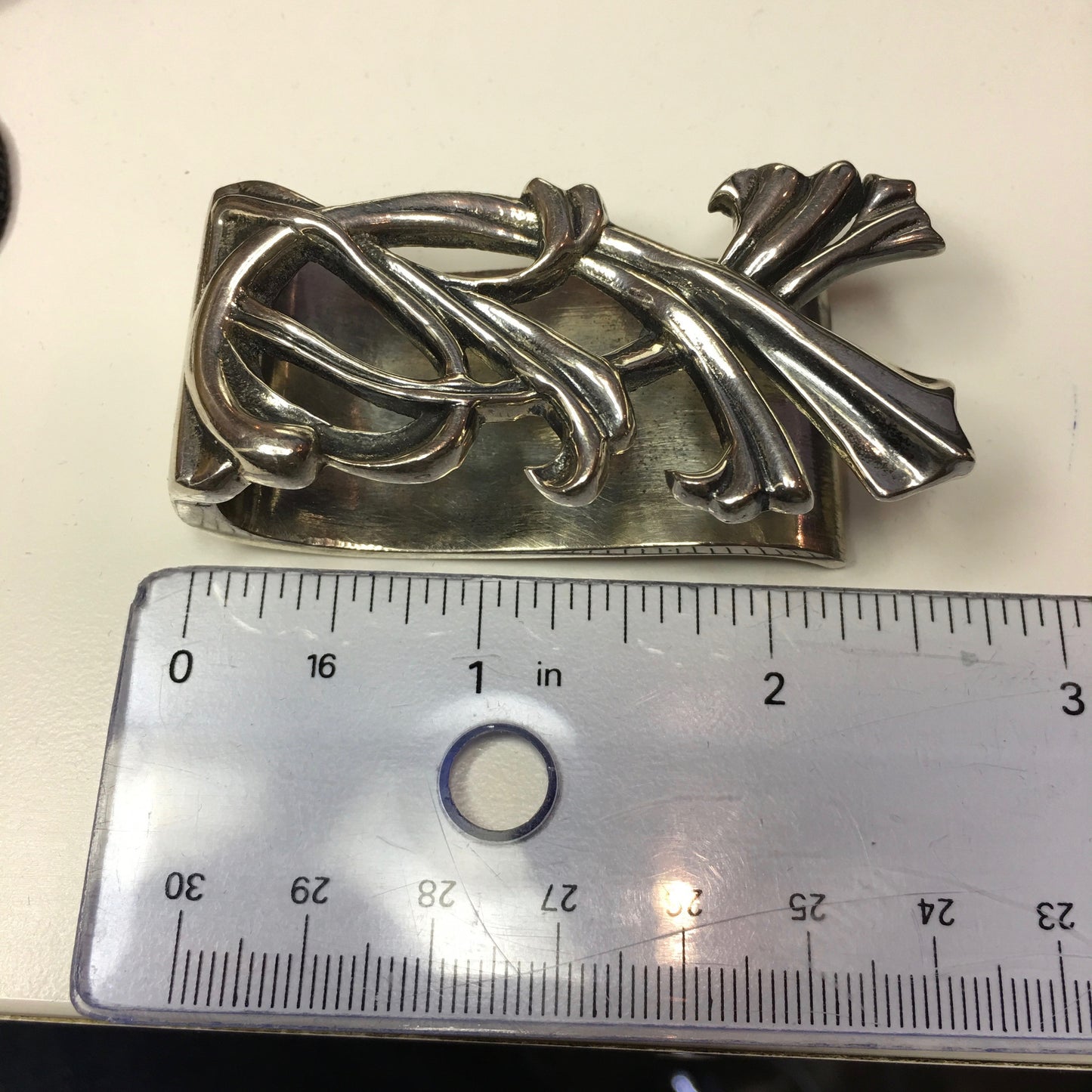 Sean Coyle Thick "Blossoming Vine" Money Clip Heavy Sterling Silver .925 - Hashtag Watch Company