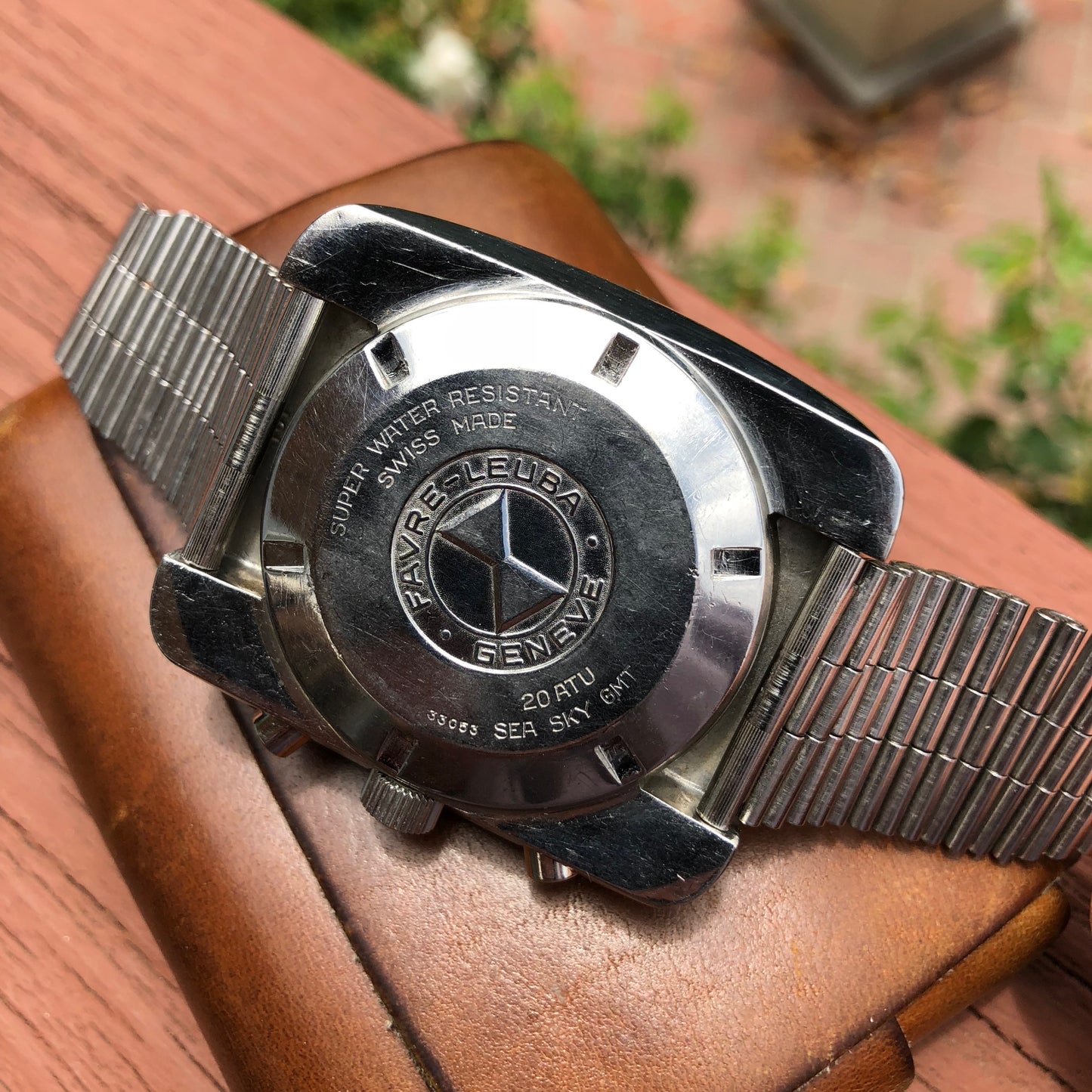 Vintage Favre Leuba Sea Sky GMT 33053 Valjoux 724 Chronograph Wristwatch - Hashtag Watch Company