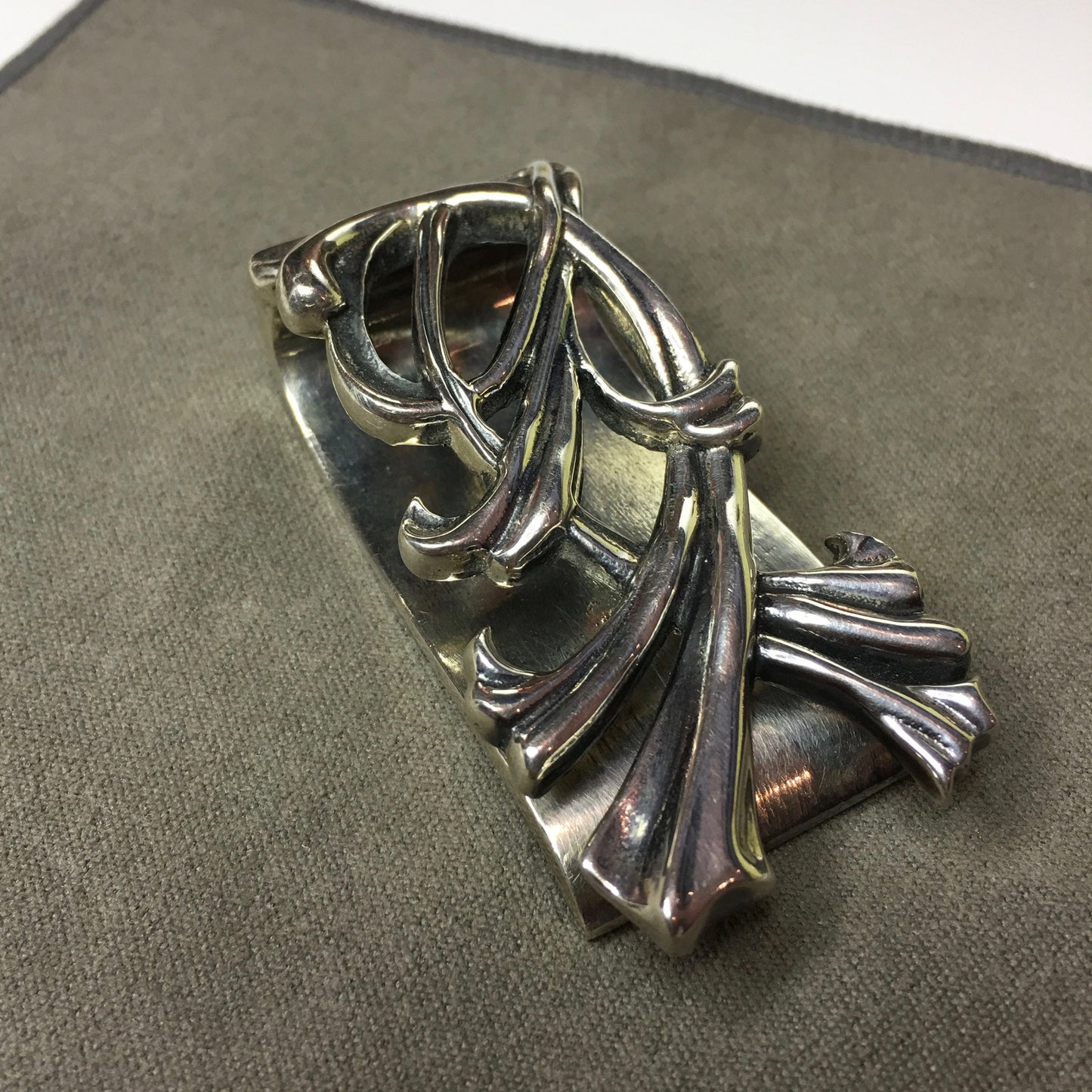 Sean Coyle Thick "Blossoming Vine" Money Clip Heavy Sterling Silver .925 - Hashtag Watch Company