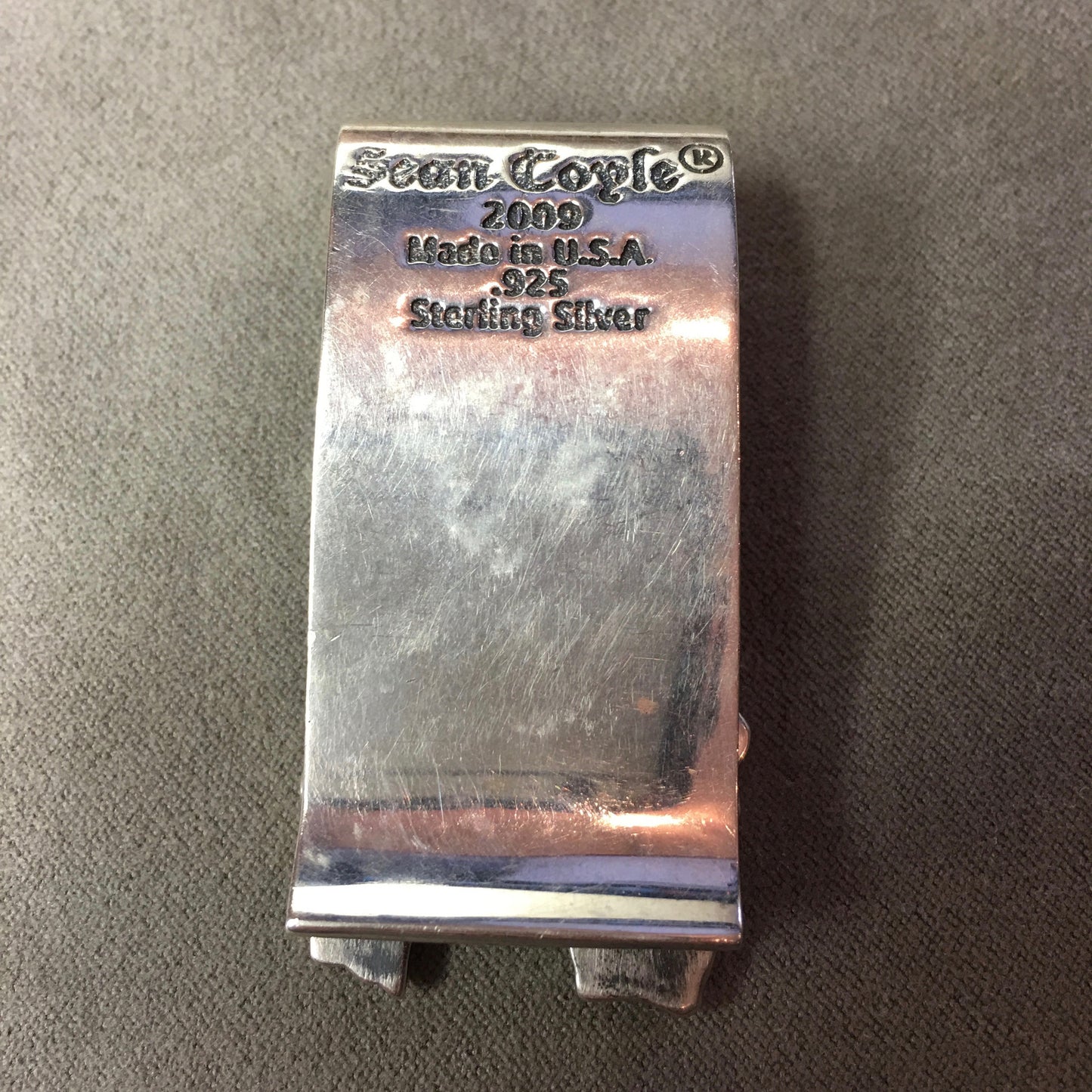 Sean Coyle Thick "Blossoming Vine" Money Clip Heavy Sterling Silver .925 - Hashtag Watch Company