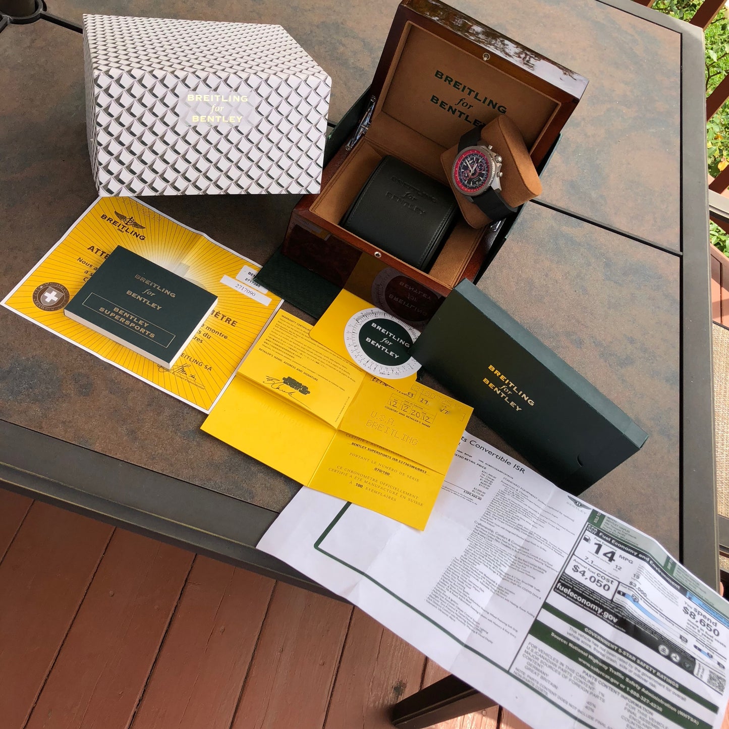 Breitling For Bentley E27365 SuperSport Light Body Titanium Automatic Chronograph Limited Edition Box & Papers - Hashtag Watch Company