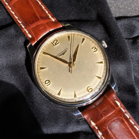 Vintage Longines 5045 Oversized 37mm Center Seconds Cal. 12.68z Wristwatch - Hashtag Watch Company