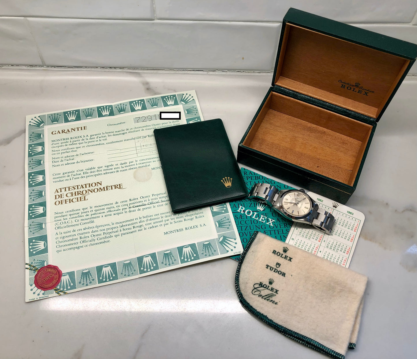 1982 Rolex Datejust 16000 Steel Oyster Silver Wristwatch with Box and Papers - Hashtag Watch Company