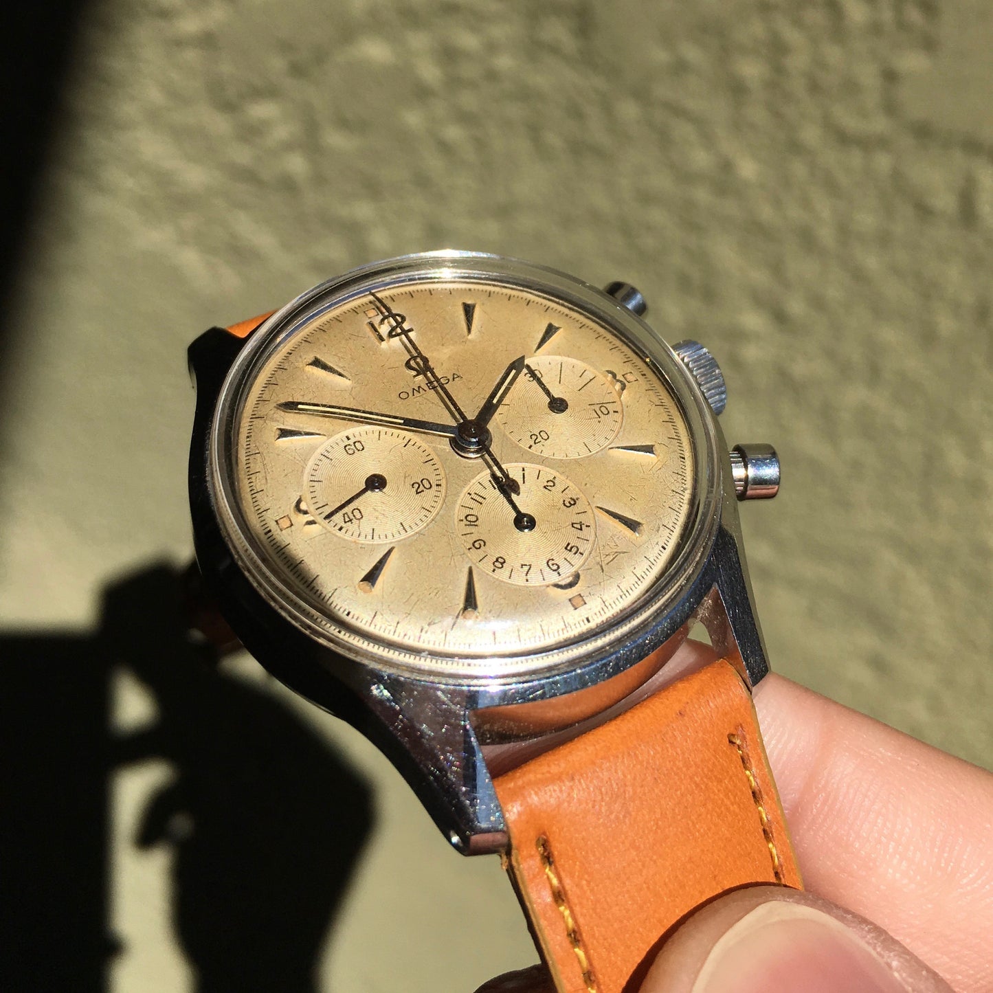 Vintage Omega 2451-6 Steel Chronograph Cal. 321 Manual 1950's Wristwatch 35mm - Hashtag Watch Company