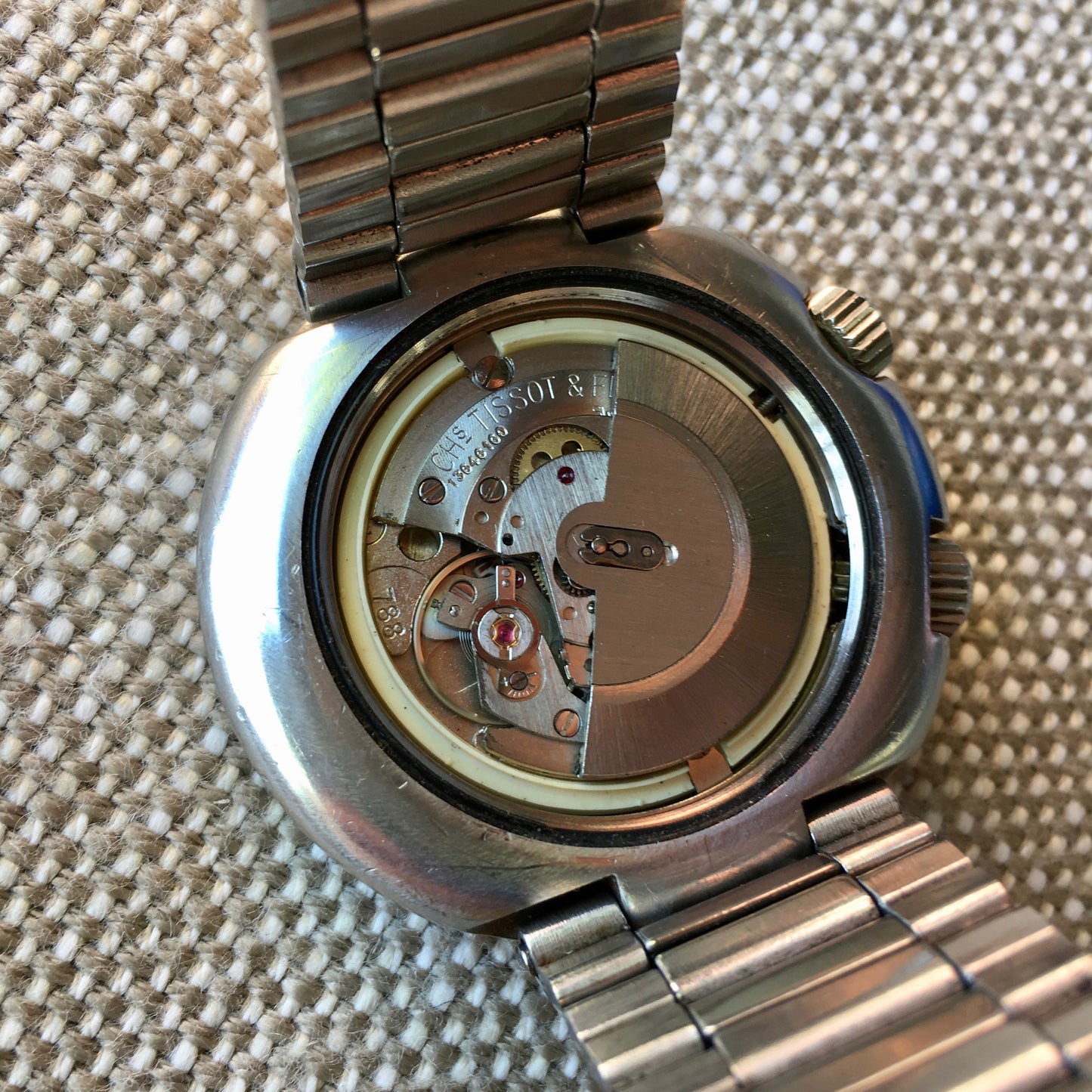 Vintage Tissot Navigator T12 Compressor 788 Automatic 44mm Wristwatch Box Papers - Hashtag Watch Company