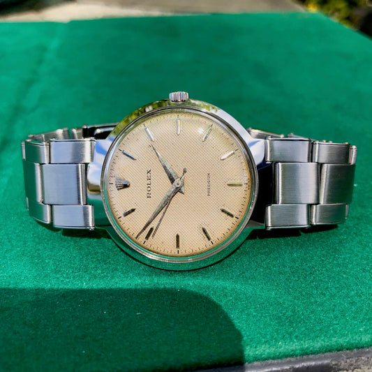 Vintage Rolex Precision 9083 UFO Stainless Steel Cal. 1210 Manual Wristwatch - Hashtag Watch Company