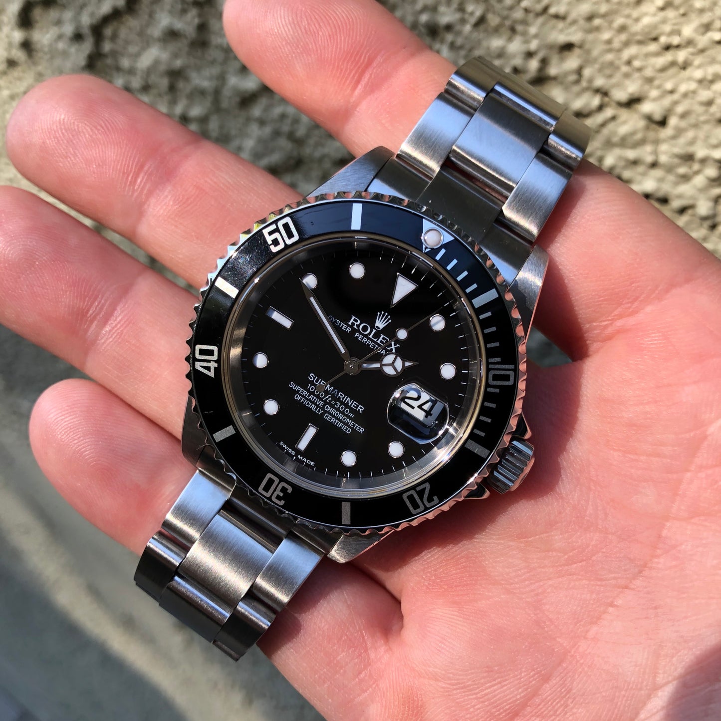 Rolex Submariner Date 16610 Stainless Steel Wristwatch Box Papers Circa 2005 - Hashtag Watch Company