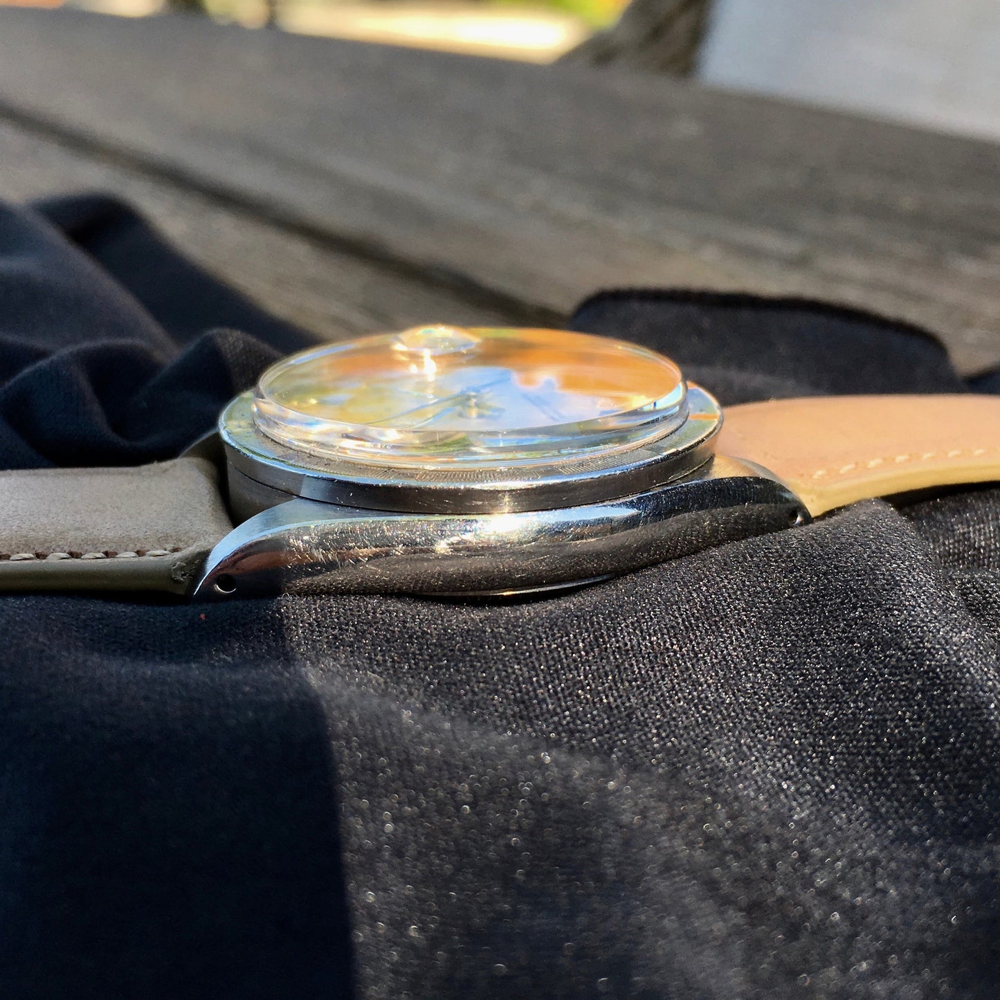 Vintage Rolex Date 1501 Tropical Creme Brûlée Stainless Steel Caliber 1570 Wristwatch 1968 - Hashtag Watch Company