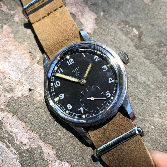 Vintage Omega 10033 MoD WWW Caliber 30T2 Military Dirty Dozen WWII Black Wristwatch - Hashtag Watch Company