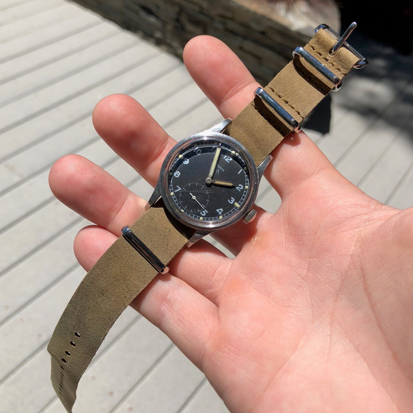 Vintage Omega 10033 MoD WWW Caliber 30T2 Military Dirty Dozen WWII Black Wristwatch - Hashtag Watch Company