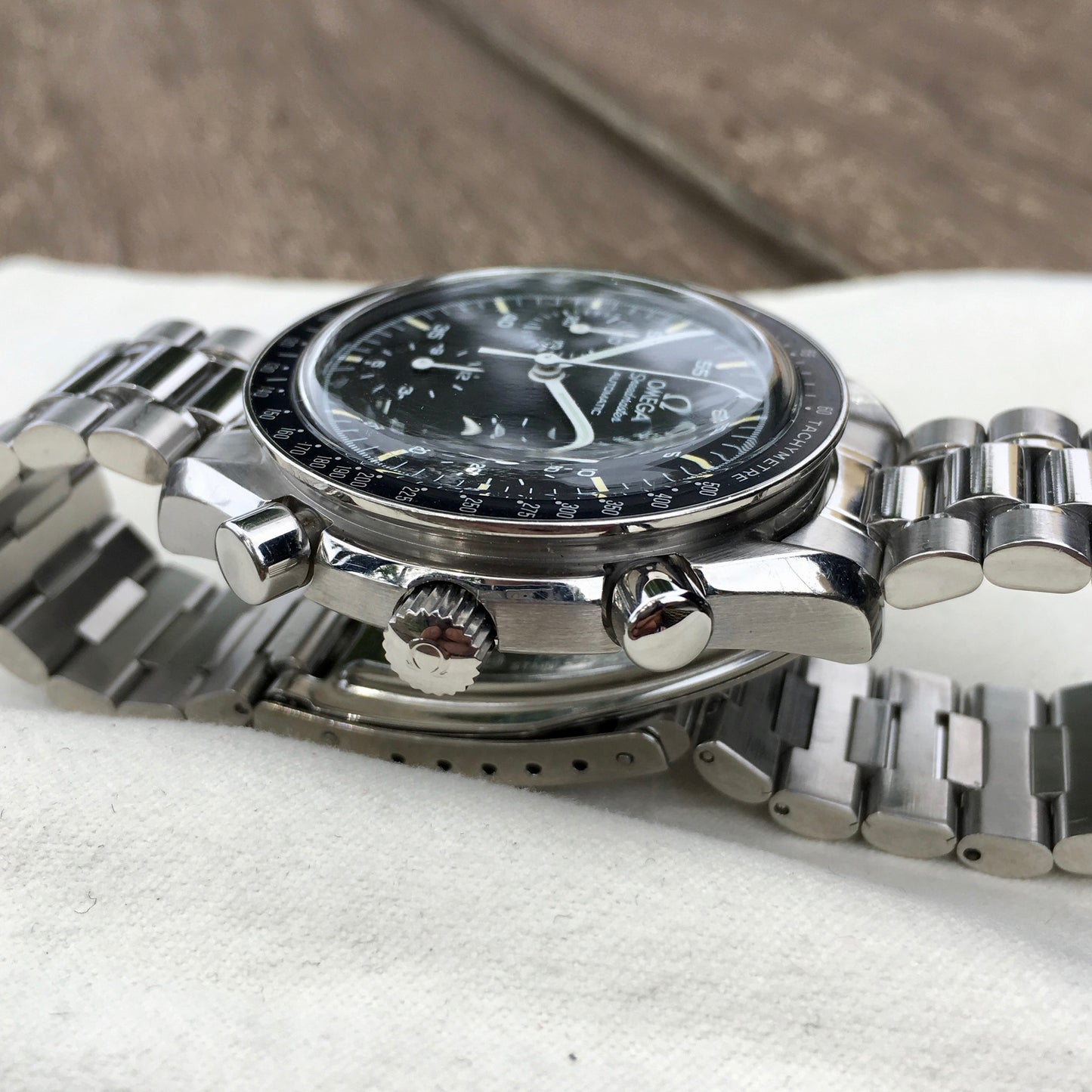Omega Speedmaster 175.0032 Automatic Chronograph Cal. 2890 Black Dial Wristwatch - Hashtag Watch Company