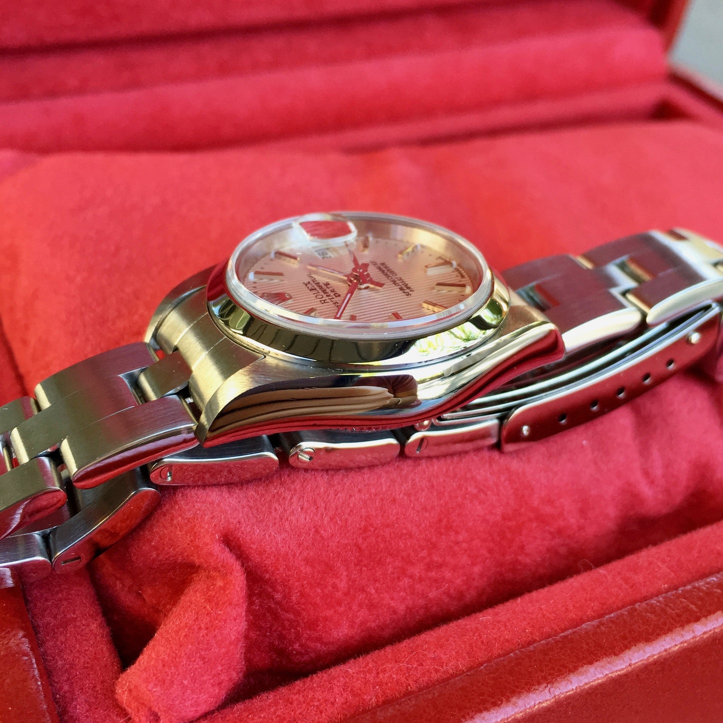 Rolex Date 79160 Silver Tapestry Automatic Stainless Steel Wristwatch Box Papers - Hashtag Watch Company