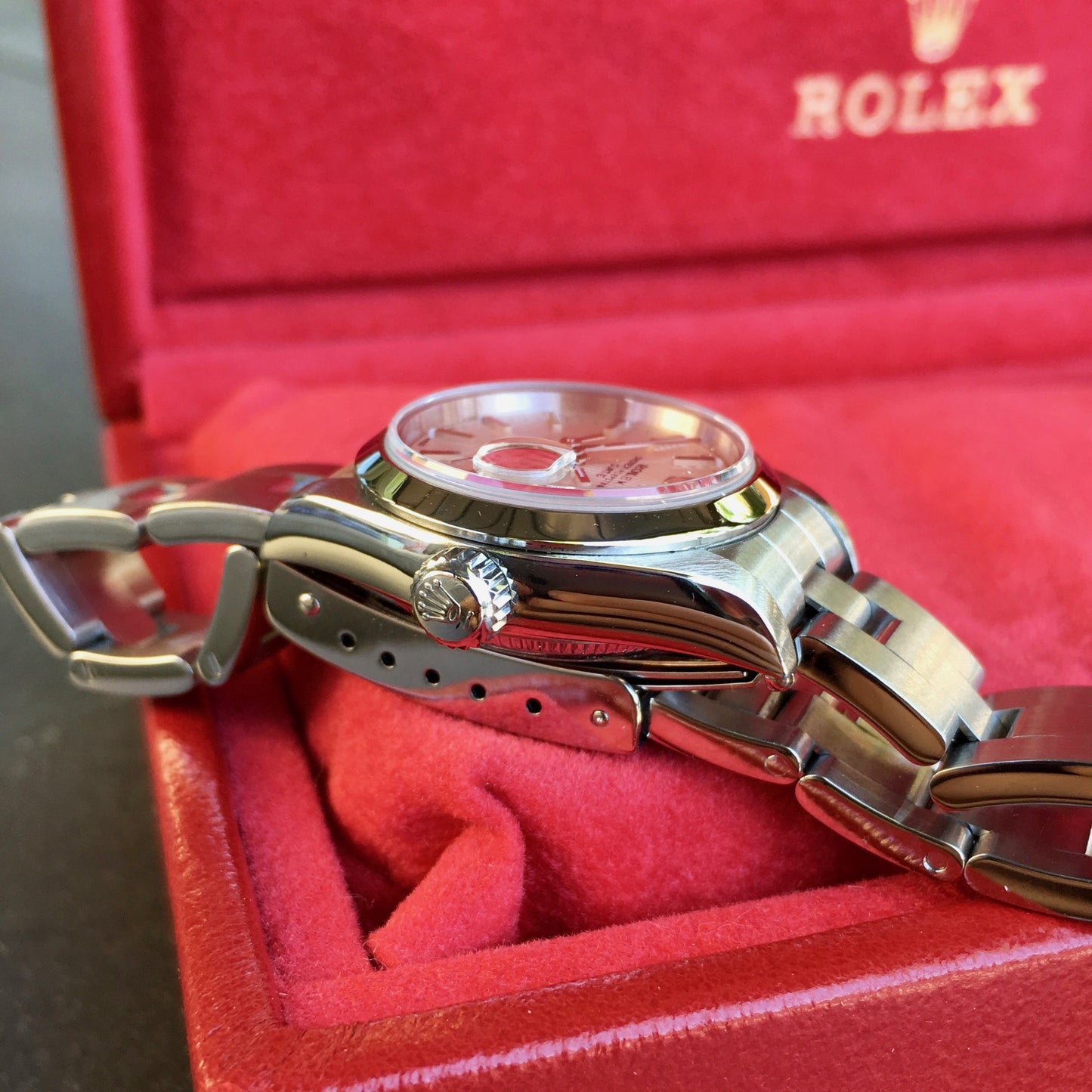 Rolex Date 79160 Silver Tapestry Automatic Stainless Steel Wristwatch Box Papers - Hashtag Watch Company