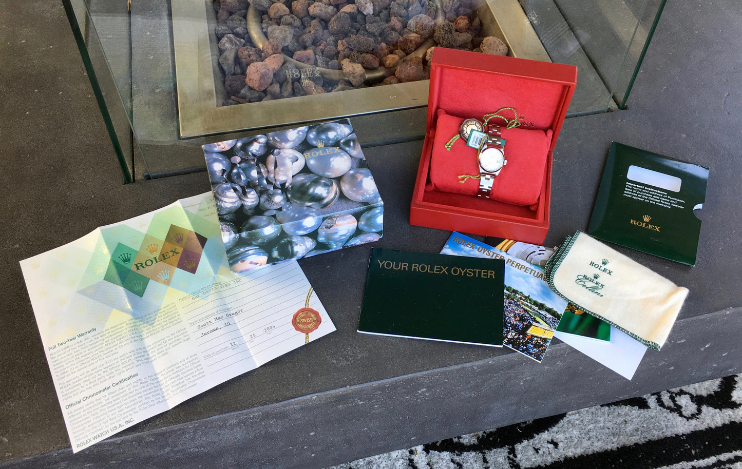 Rolex Date 79160 Silver Tapestry Automatic Stainless Steel Wristwatch Box Papers - Hashtag Watch Company