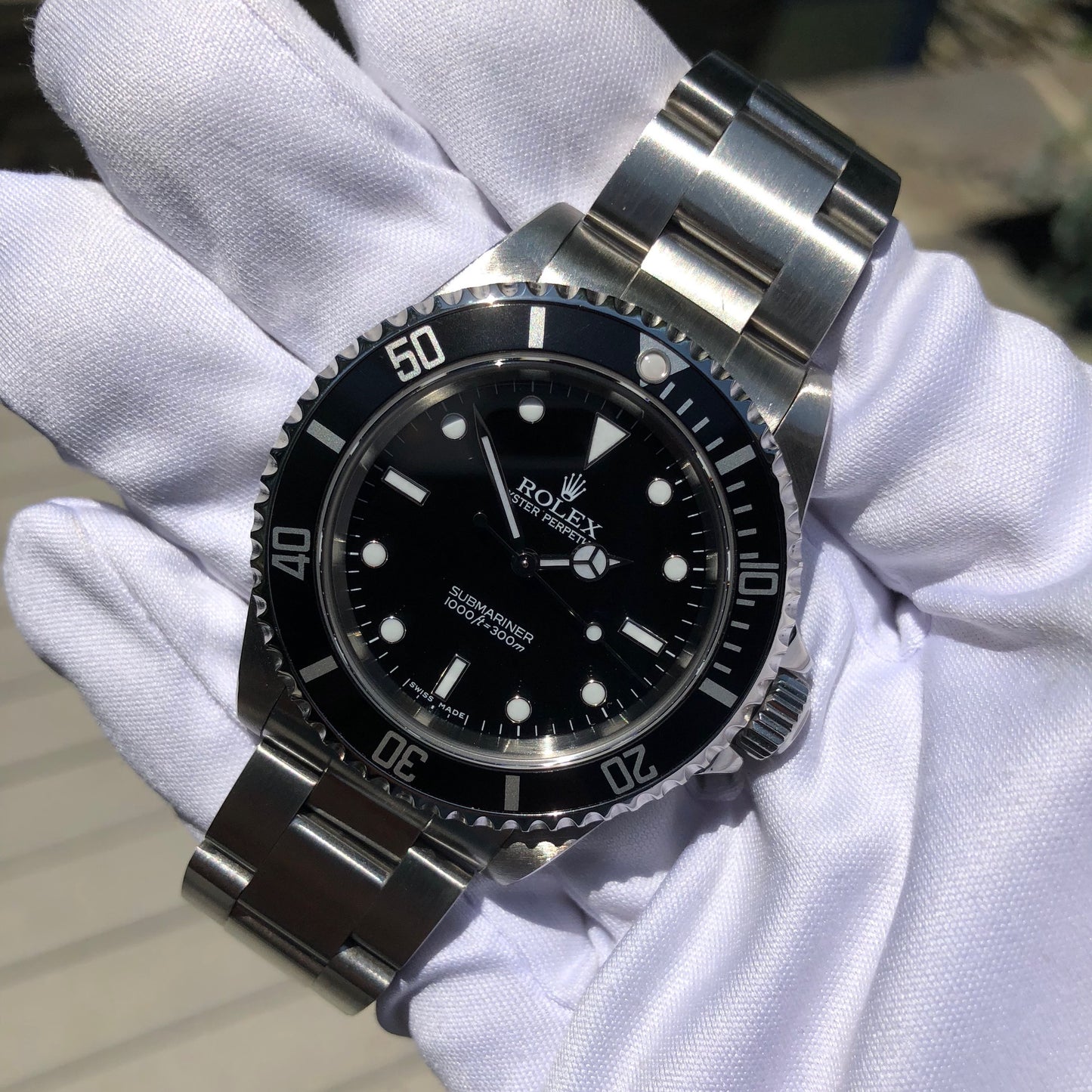 Rolex Submariner 14060 No Date Stainless Steel Wristwatch Box & Papers Circa 2006 - Hashtag Watch Company