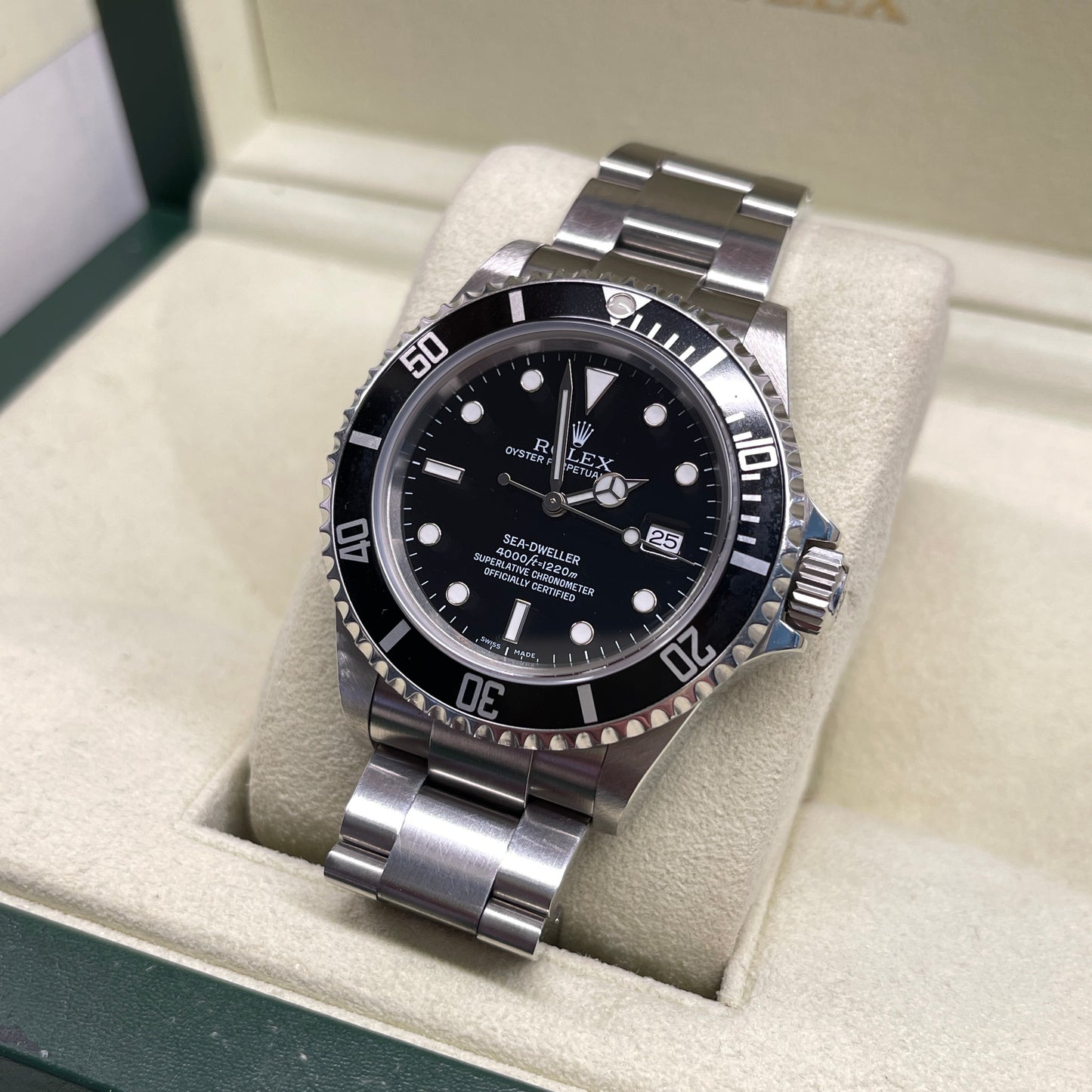 2008 Rolex Sea Dweller 16600 T Stainless Steel Oyster Automatic Wristwatch Box Papers - Hashtag Watch Company
