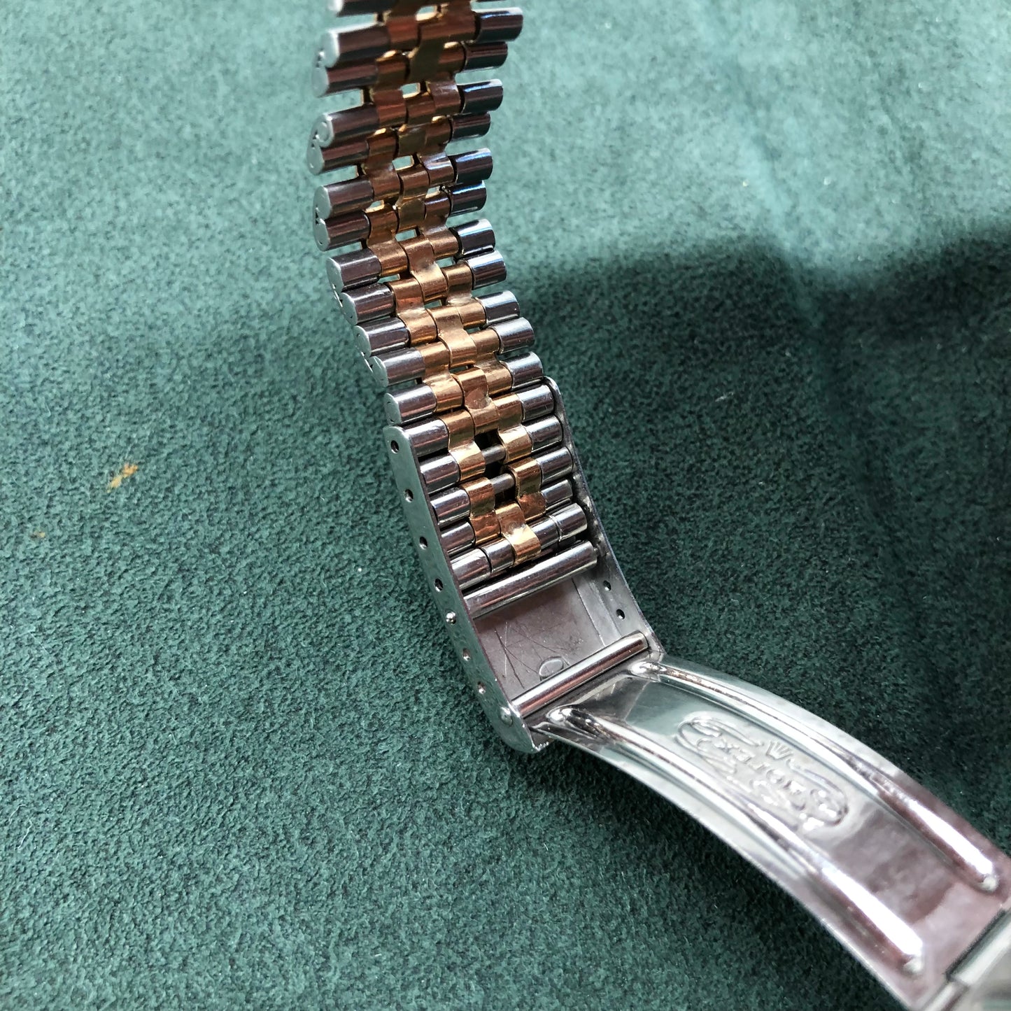 1968 Rolex Datejust 1601 Two Tone Rose Gold Steel Fluted Bezel Jubilee Wristwatch - Hashtag Watch Company