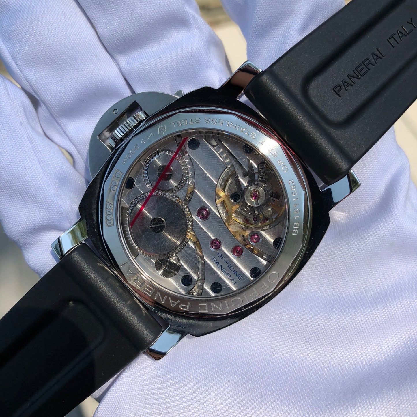 Panerai Luminor Marina PAM 111 Sandwich Dial Black 44mm Manual Wind Box Papers Circa 2012 - Hashtag Watch Company