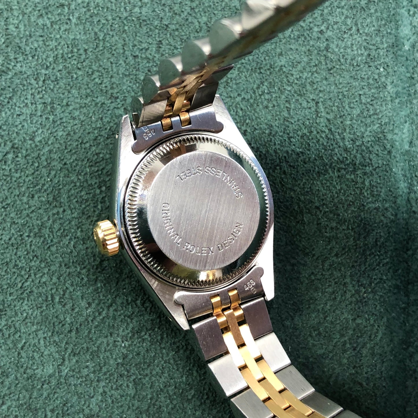 1990 Rolex Datejust 69173 Two Tone Jubilee Champagne Tapestry Dial Ladies Wristwatch Service Papers - Hashtag Watch Company