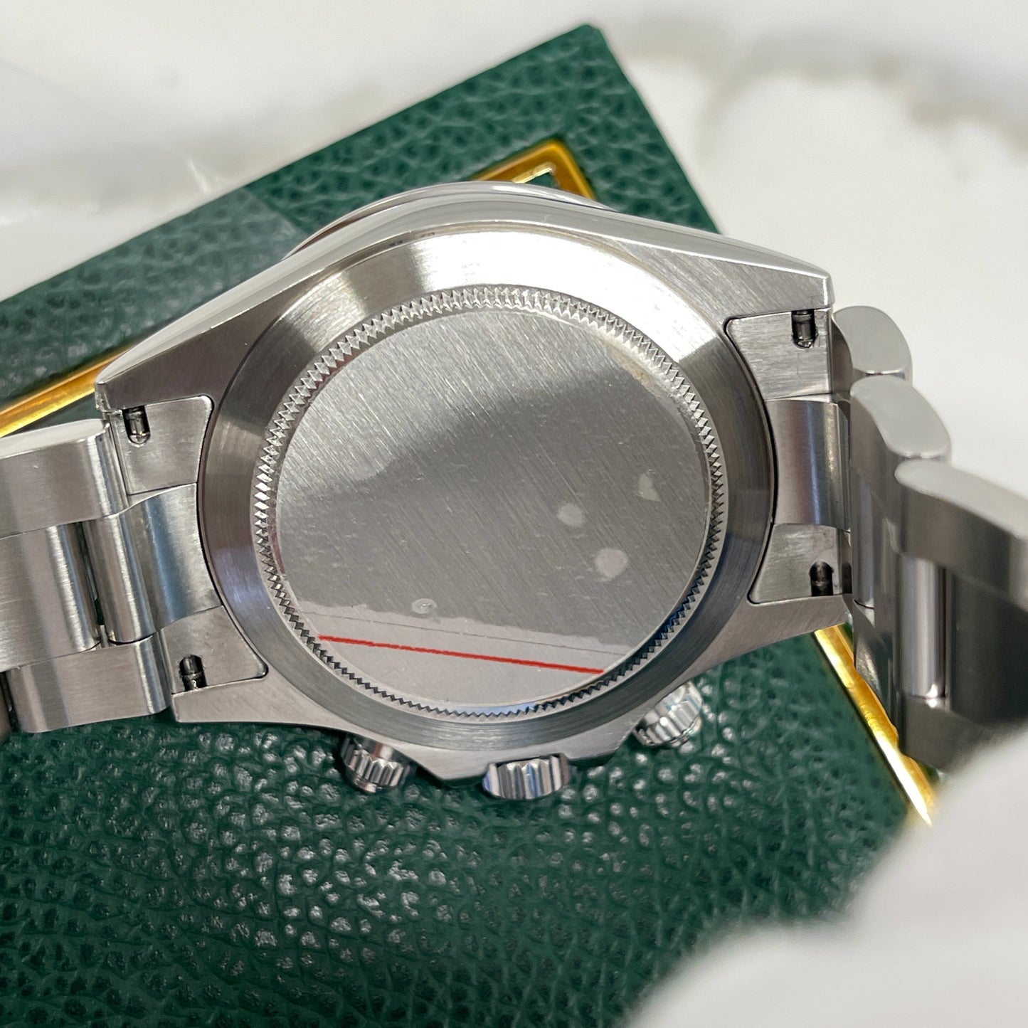 2002 Rolex Daytona Cosmograph 116520 Black Steel Oyster Chronograph Box Papers - Hashtag Watch Company
