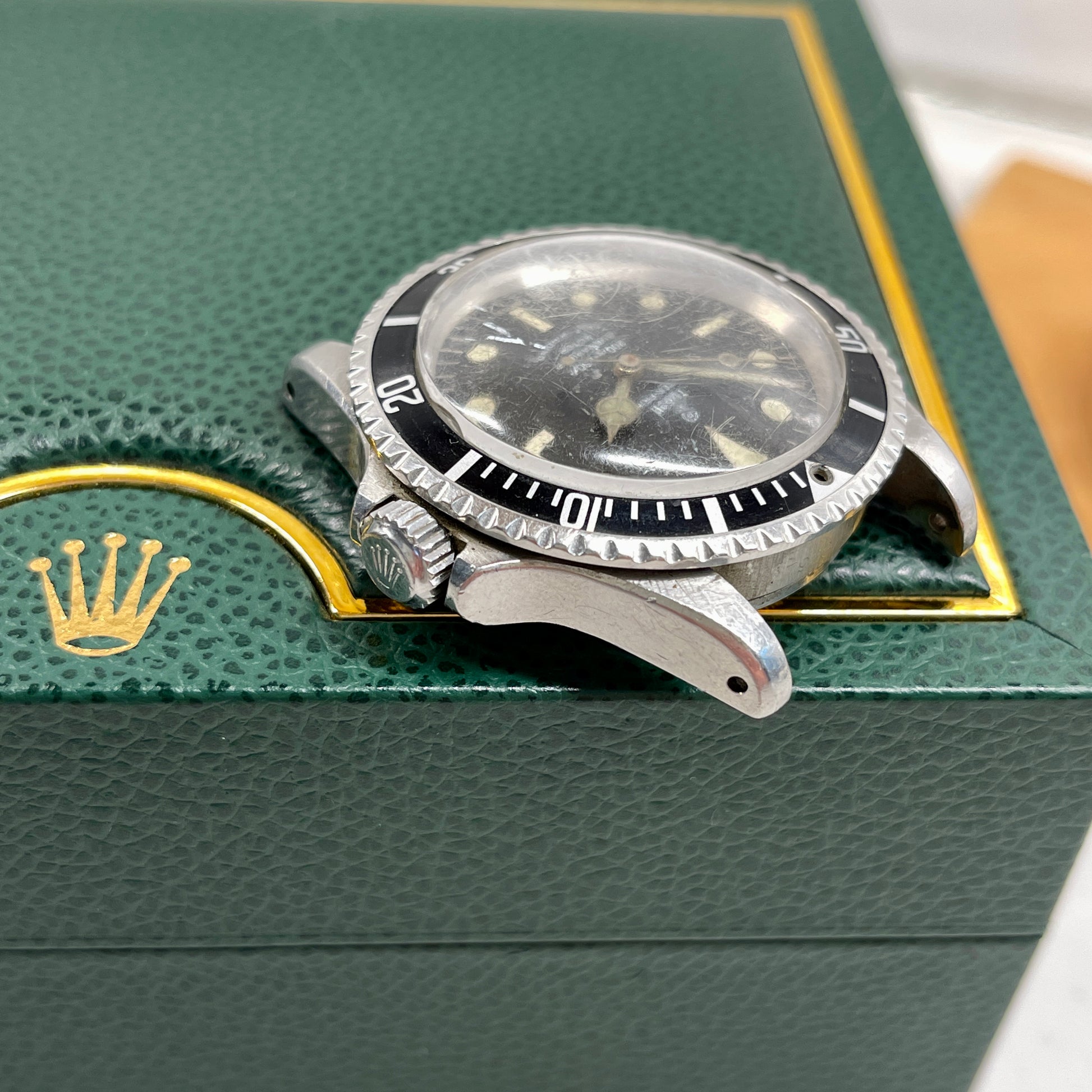 1967 Vintage Tudor Submariner 7928 Oyster Prince Small Rose Automatic Fat Font Wristwatch "Barn Find" - Hashtag Watch Company