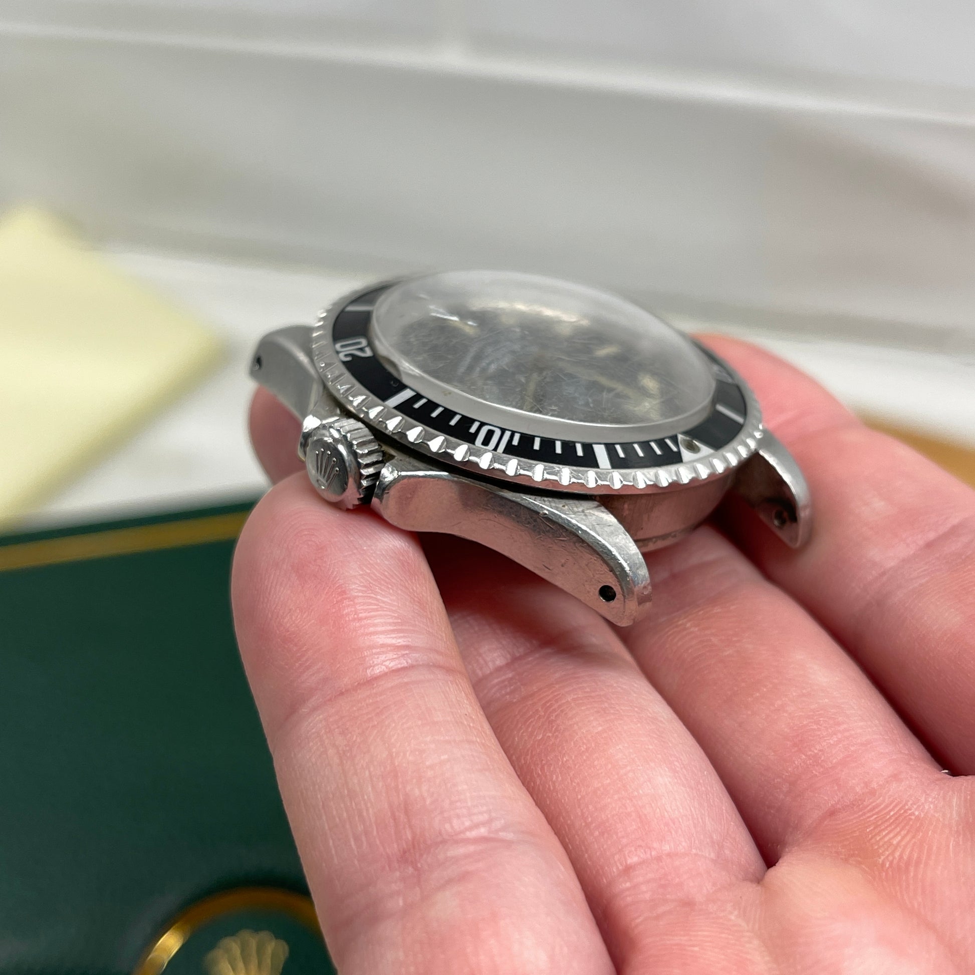 1967 Vintage Tudor Submariner 7928 Oyster Prince Small Rose Automatic Fat Font Wristwatch "Barn Find" - Hashtag Watch Company