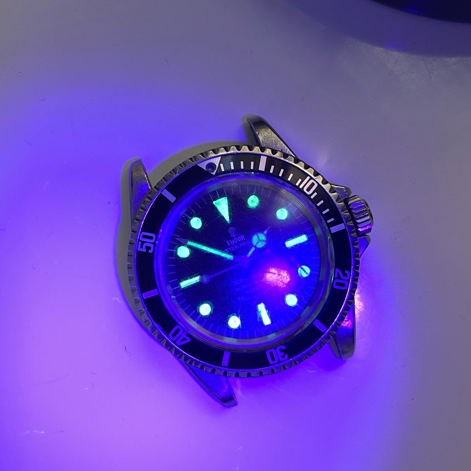 1967 Vintage Tudor Submariner 7928 Oyster Prince Small Rose Automatic Fat Font Wristwatch "Barn Find" - Hashtag Watch Company