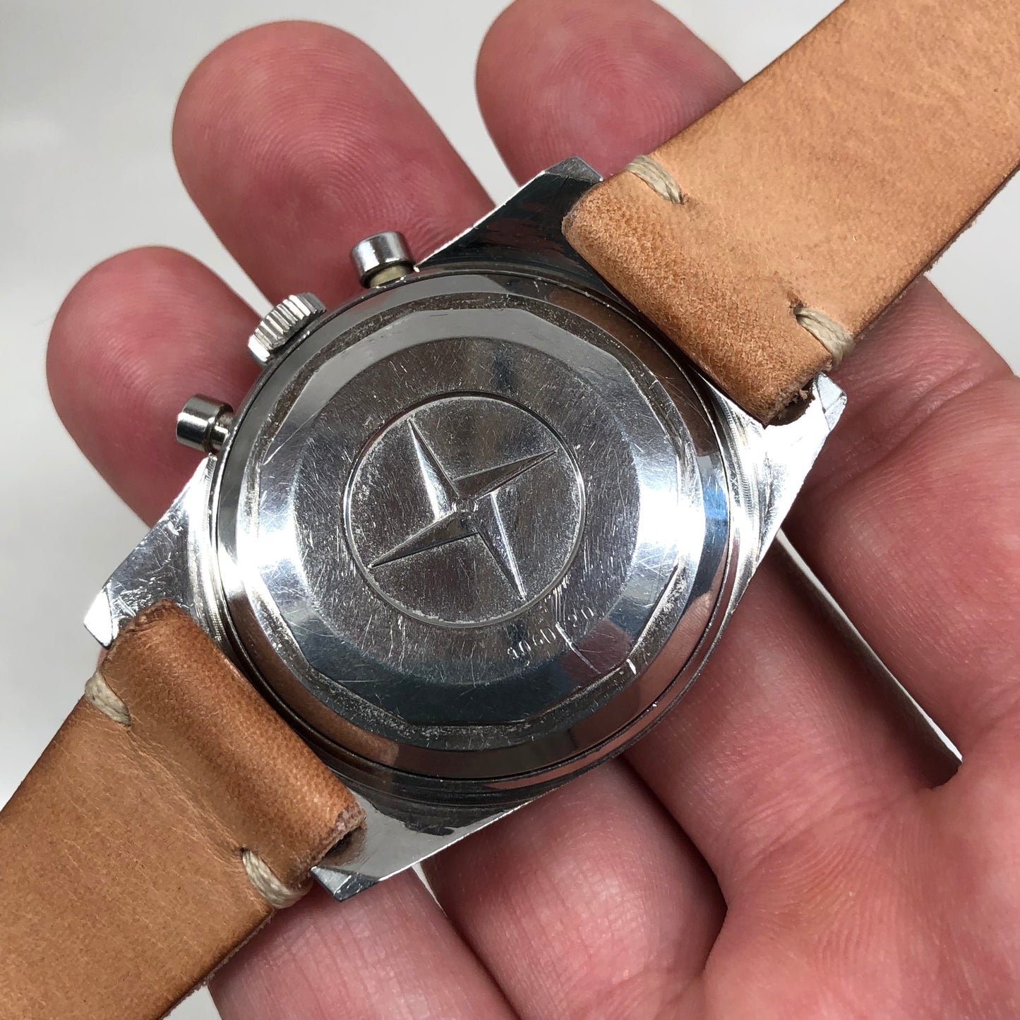 1971 Zenith El Primero A3818 Cover Girl Steel Chronograph Vintage Wristwatch